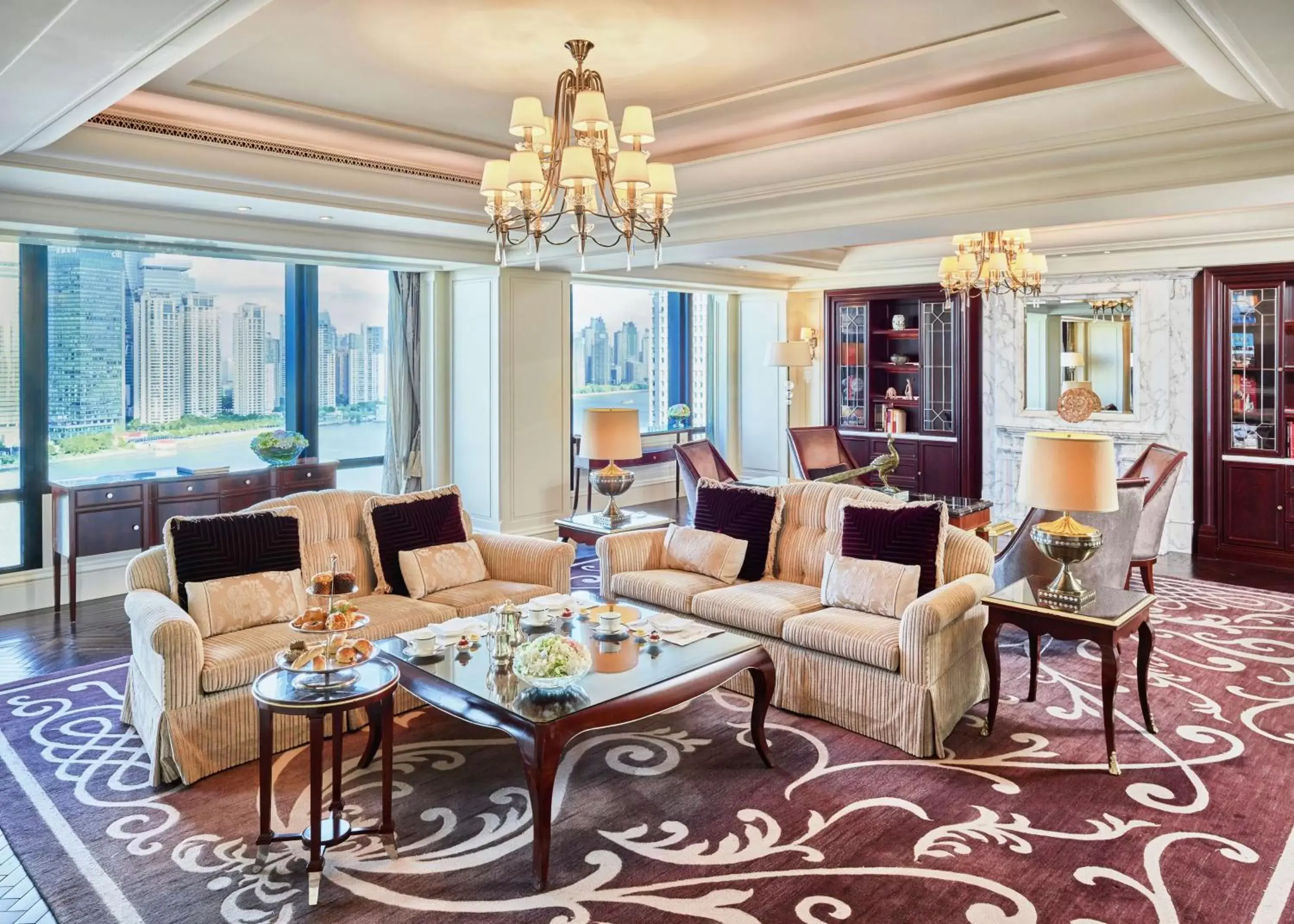 Living room in Waldorf Astoria Shanghai on the Bund