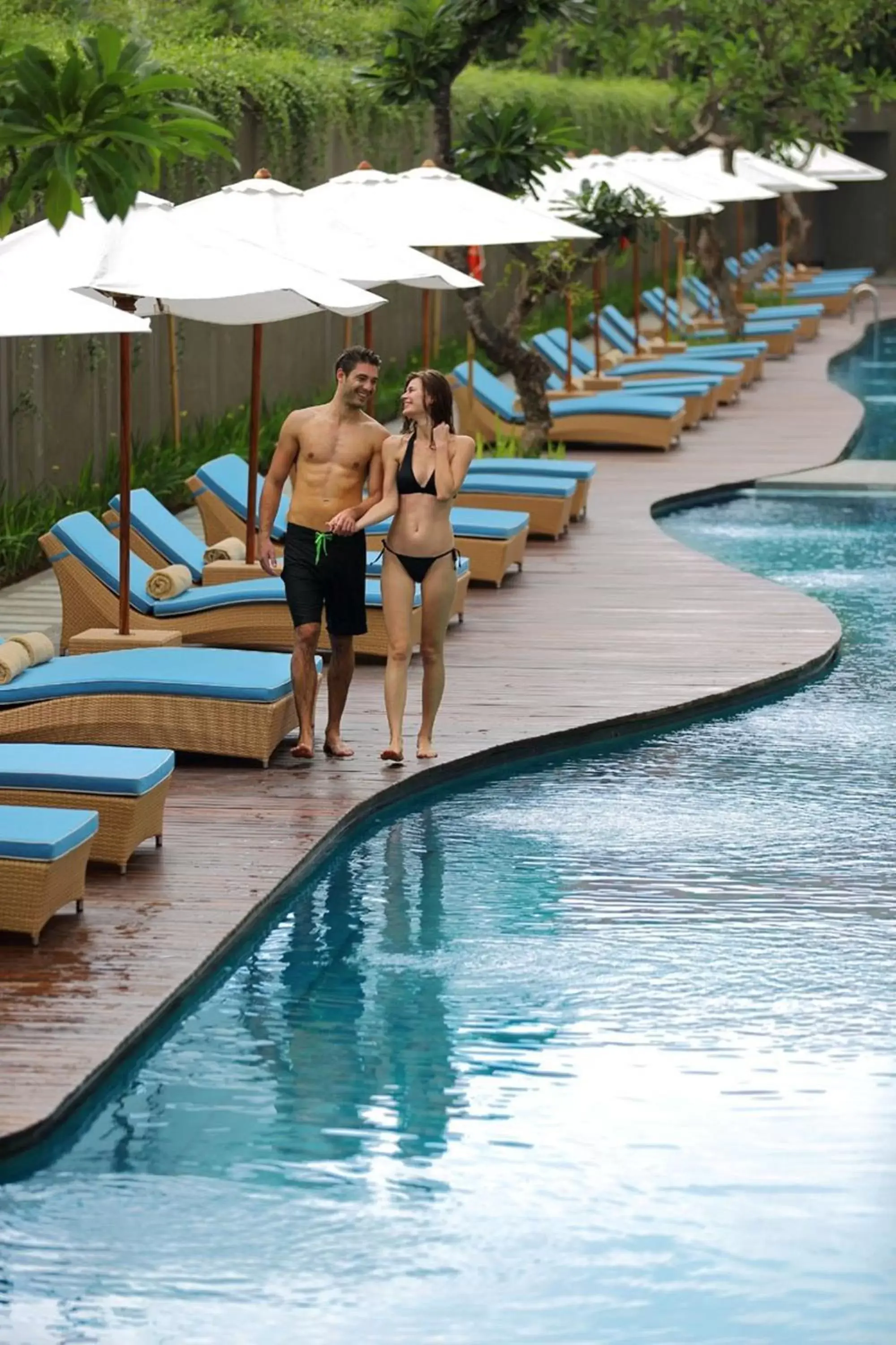 People, Swimming Pool in Ossotel Legian