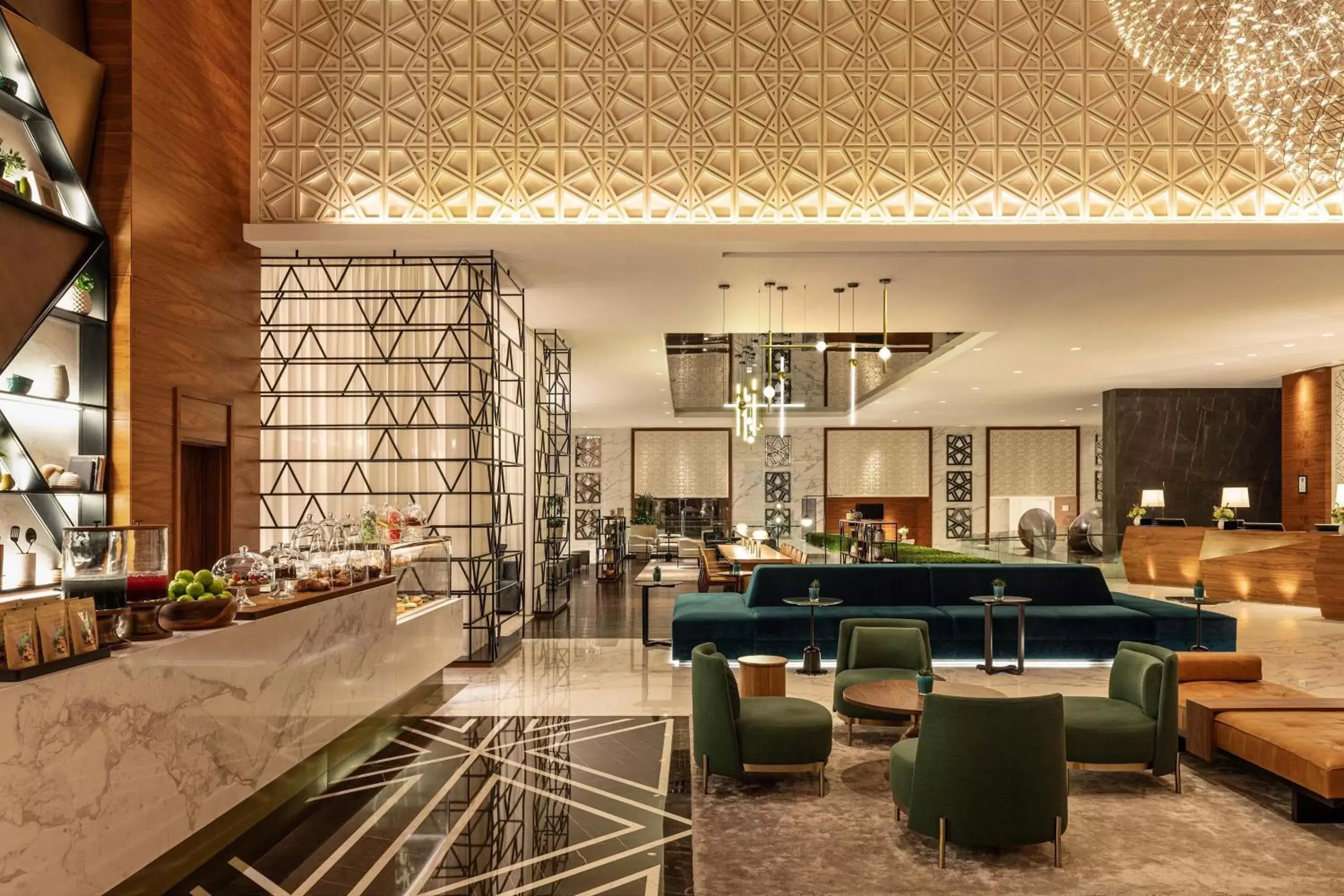 Lobby or reception, Restaurant/Places to Eat in Sheraton Grand Hotel, Dubai