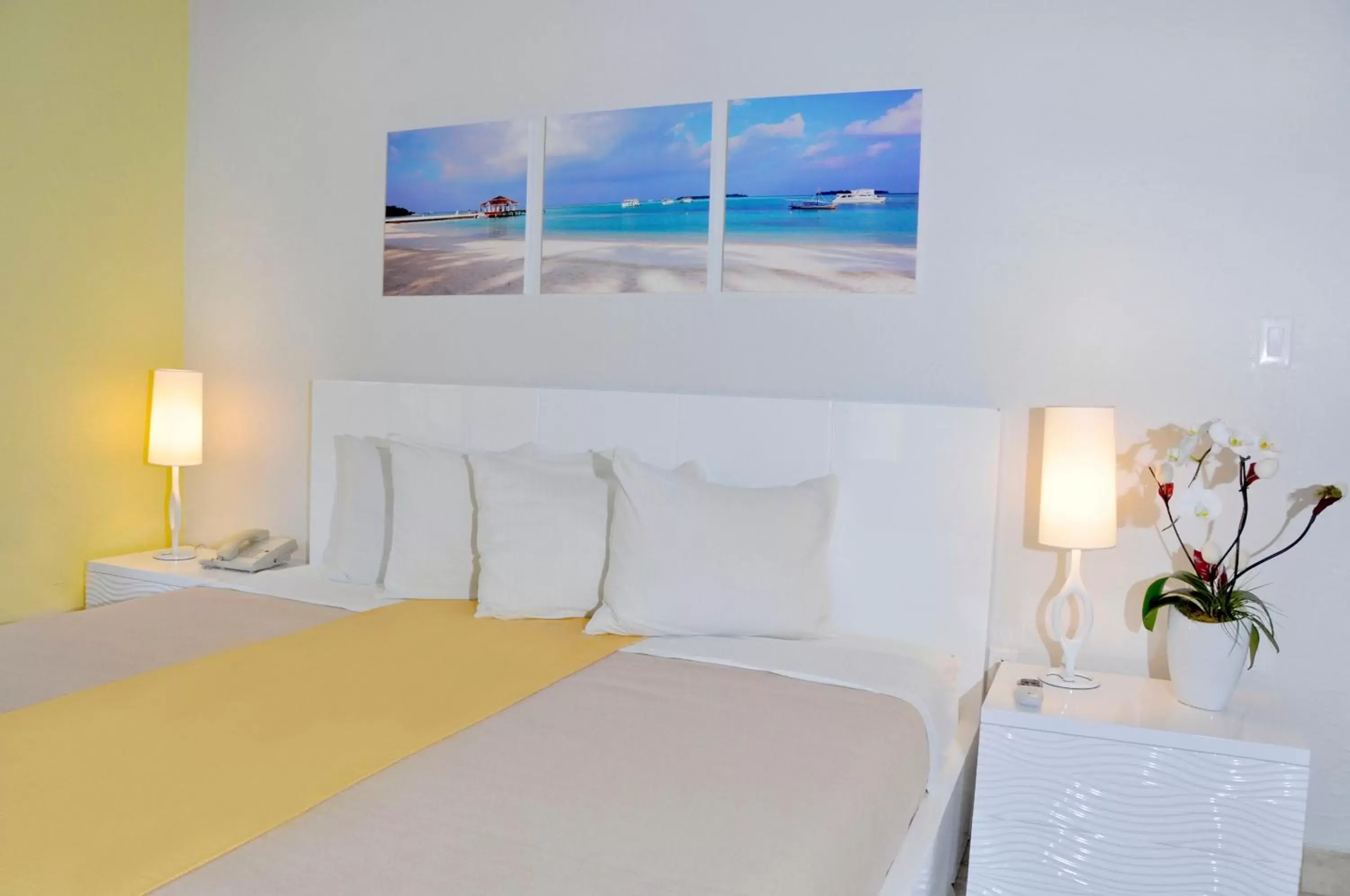 Bed in Ocean Five Hotel