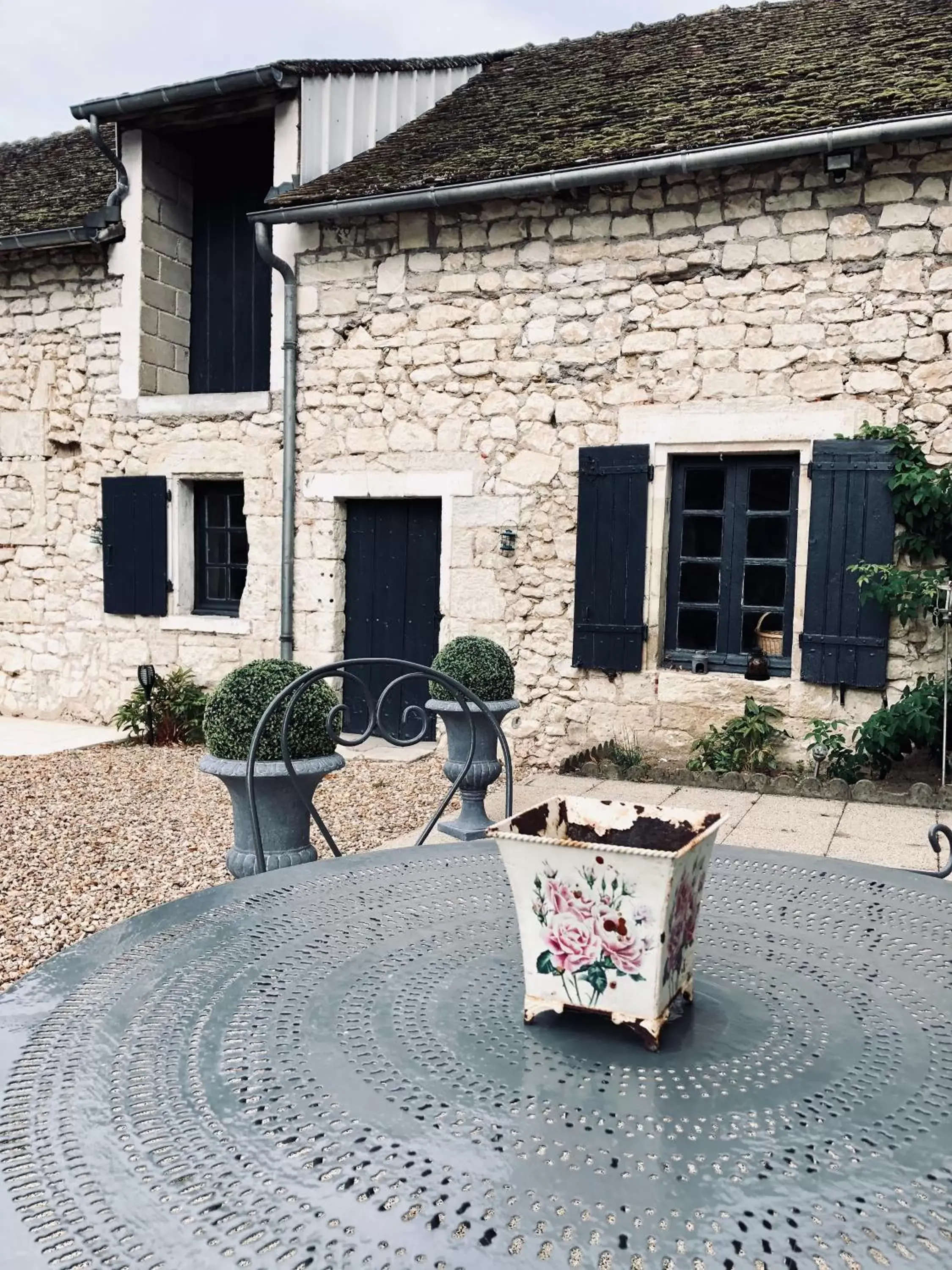 Garden view in La Gouronerie