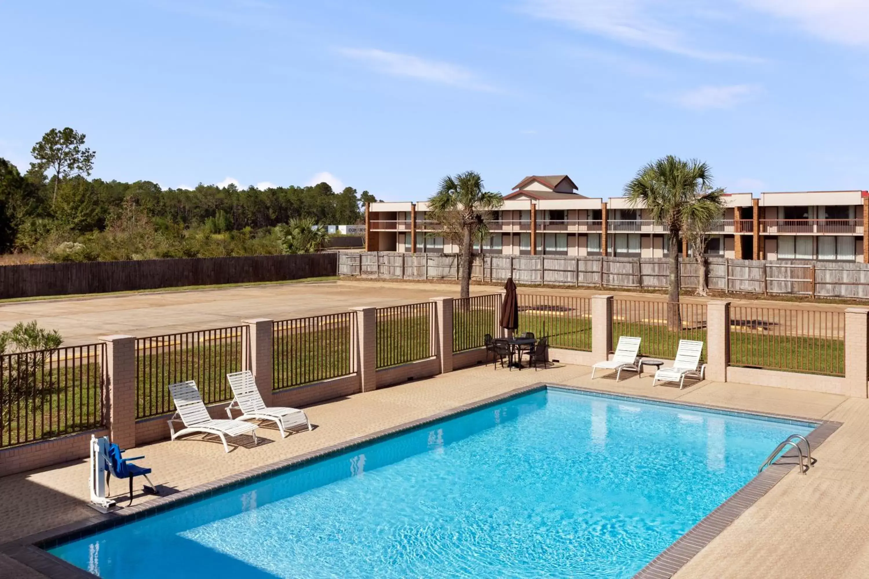 Pool view, Swimming Pool in Super 8 by Wyndham Gulfport Near Biloxi