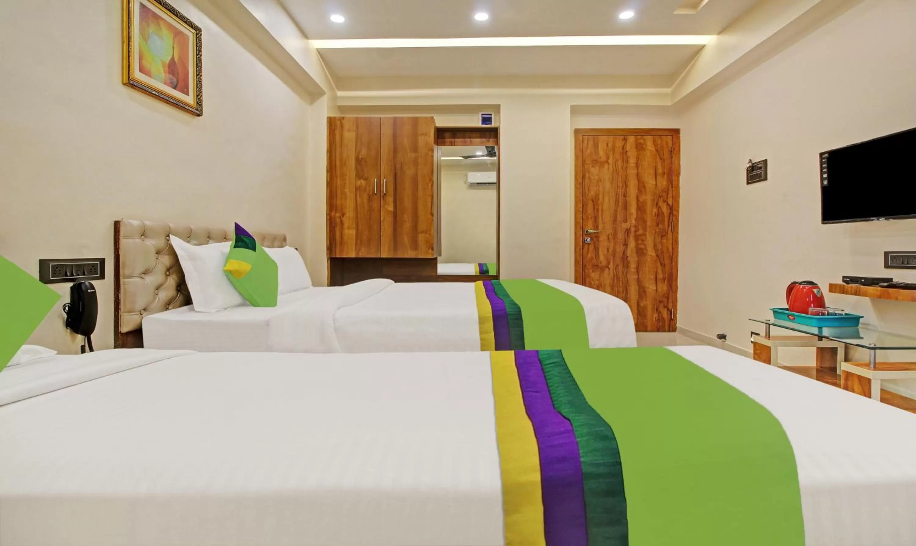 Bedroom, Bed in Treebo Royal Imperio, Hinjewadi