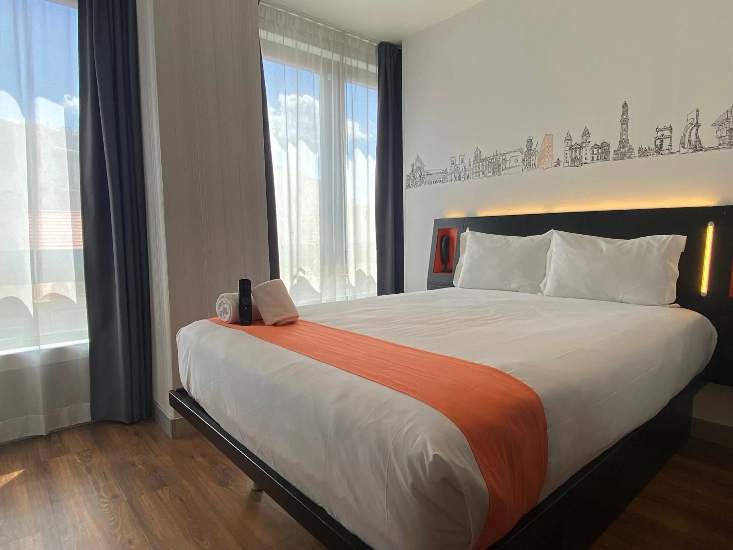 Bed in easyHotel Lisbon