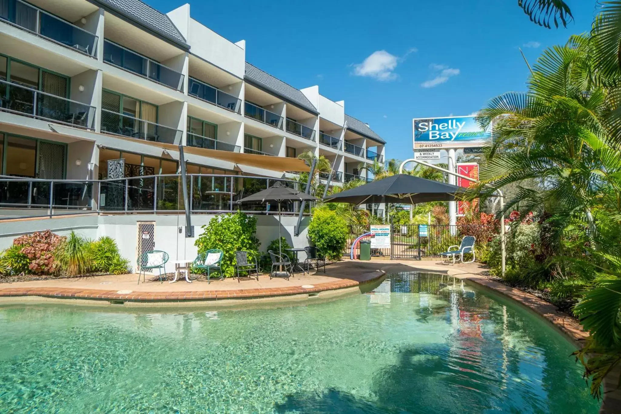 Property building, Swimming Pool in Shelly Bay Resort