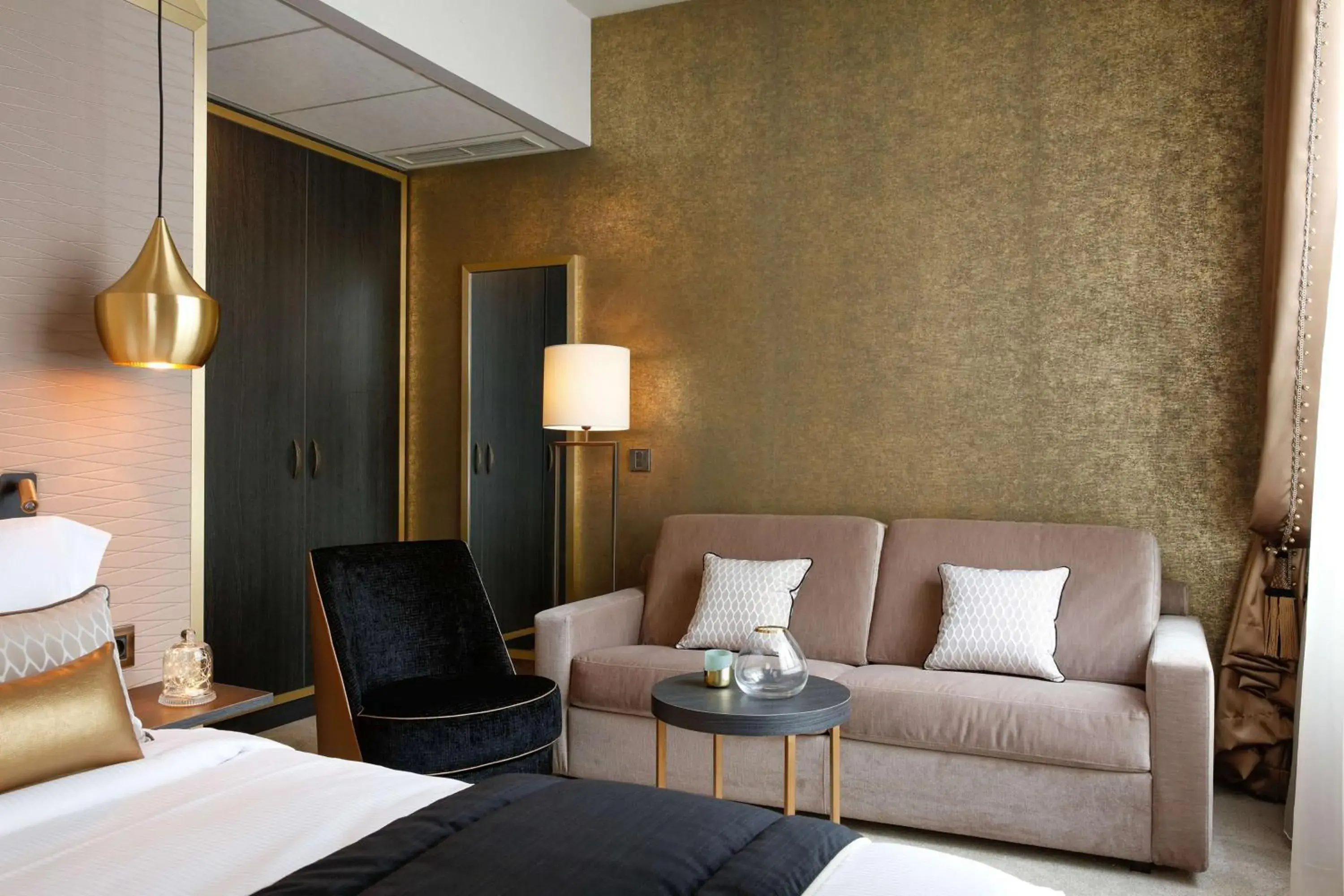 Living room, Seating Area in Niepce Paris, Curio Collection By Hilton