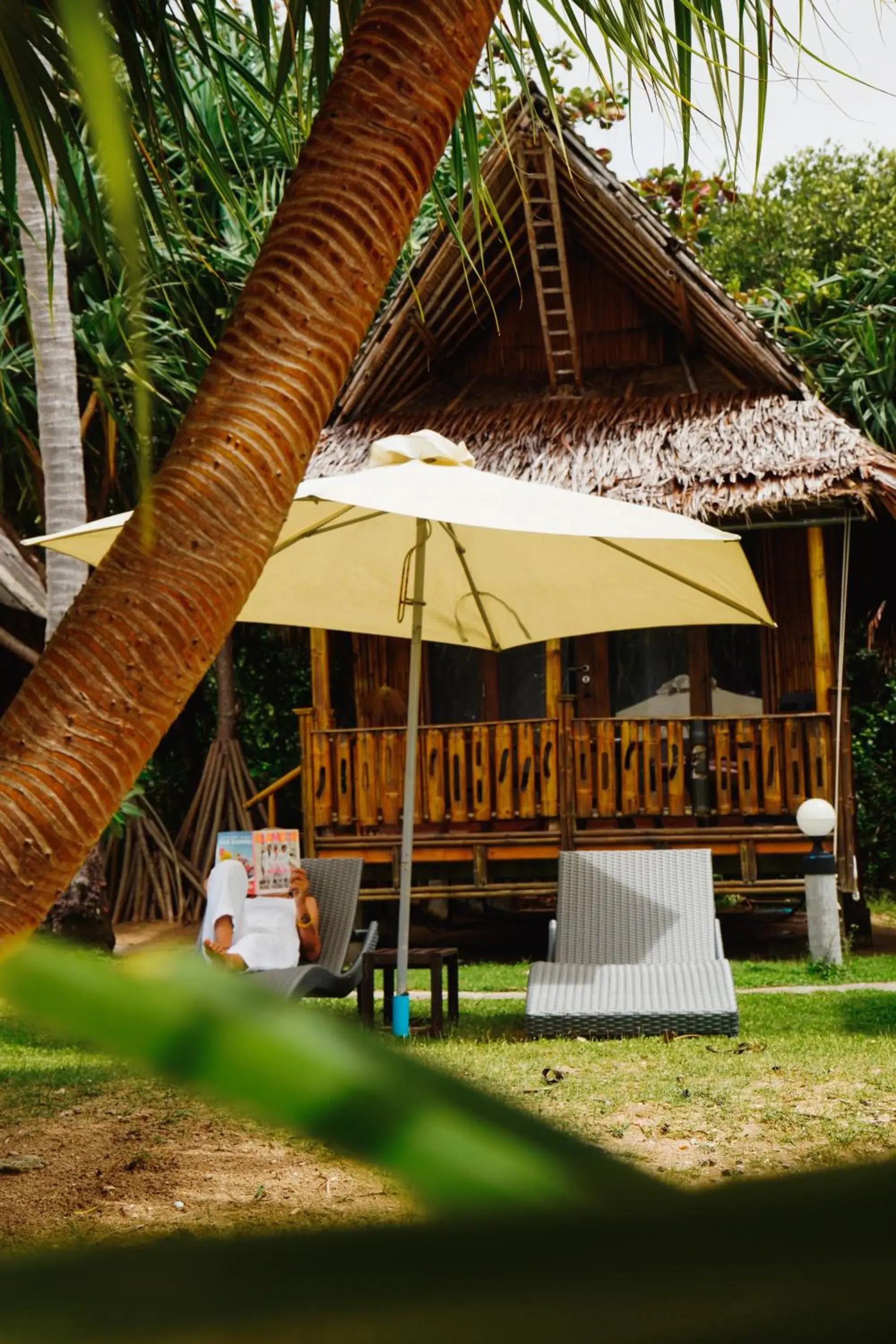 sunbed in Lazy Days Bungalows