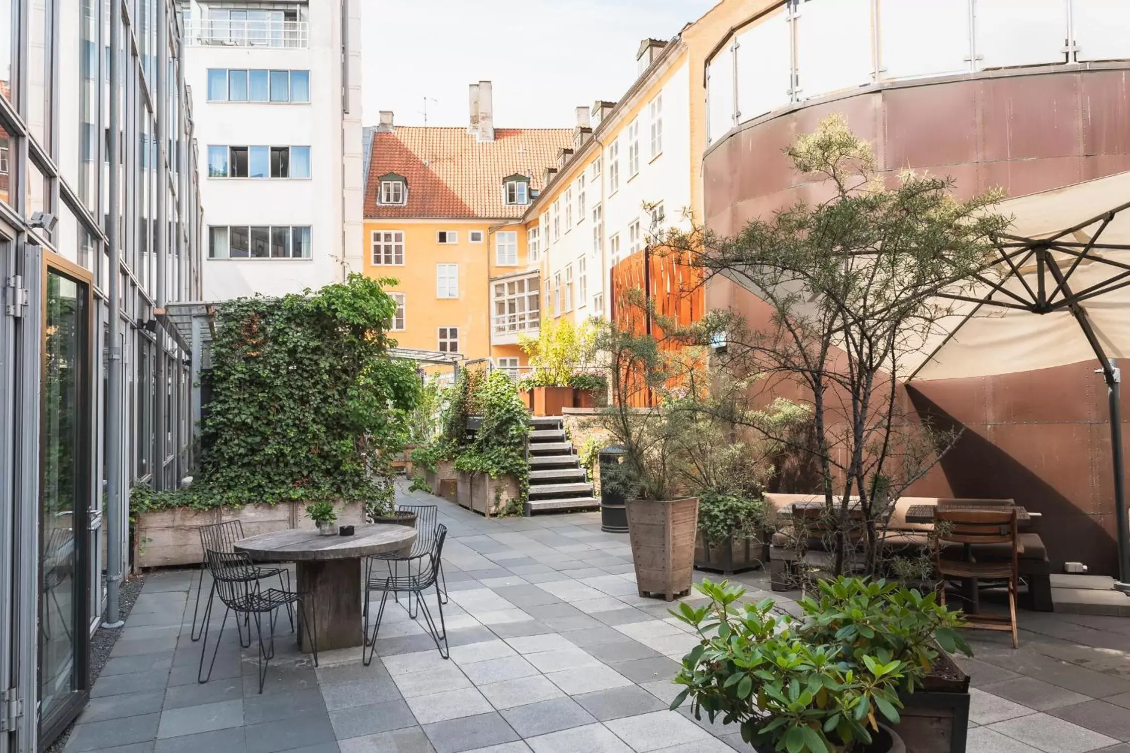 Balcony/Terrace in Hotel Skt Petri