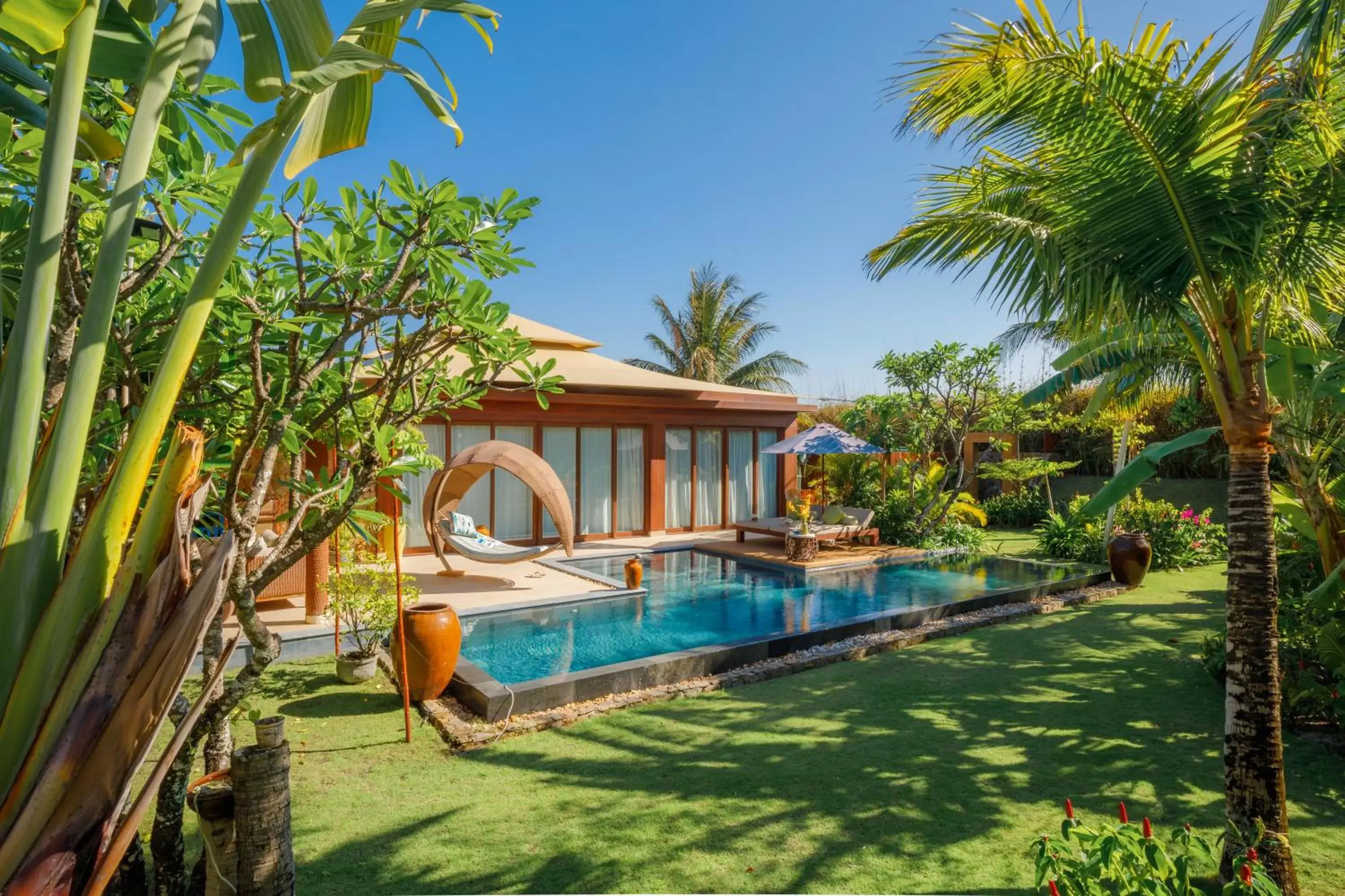 Garden, Swimming Pool in Fusion Resort Cam Ranh - All Spa Inclusive