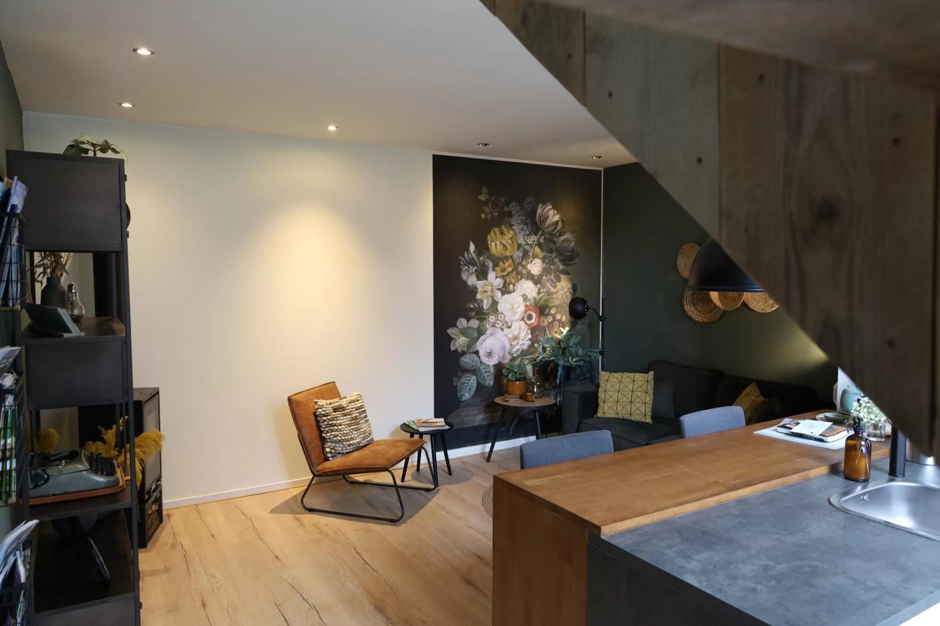 Seating area in Thús yn Hantum met optioneel Hottub