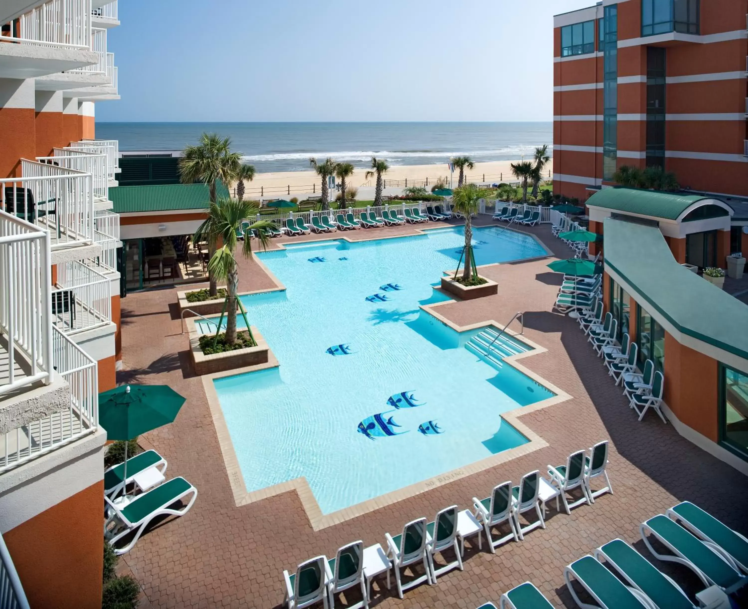 Property building, Pool View in Holiday Inn & Suites Virginia Beach - North Beach, an IHG Hotel