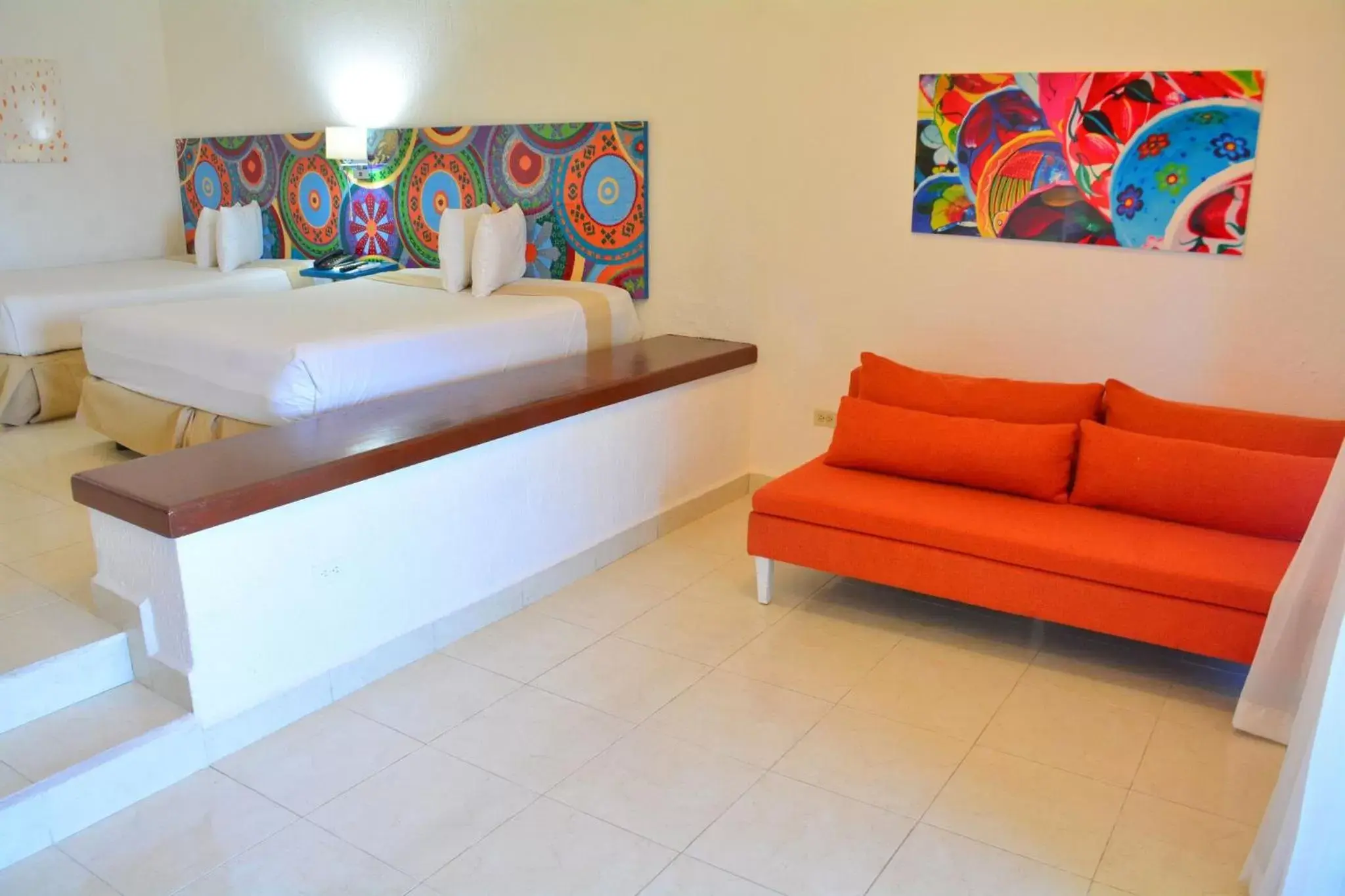 Guests, Bed in All Ritmo Cancun Resort & Water Park
