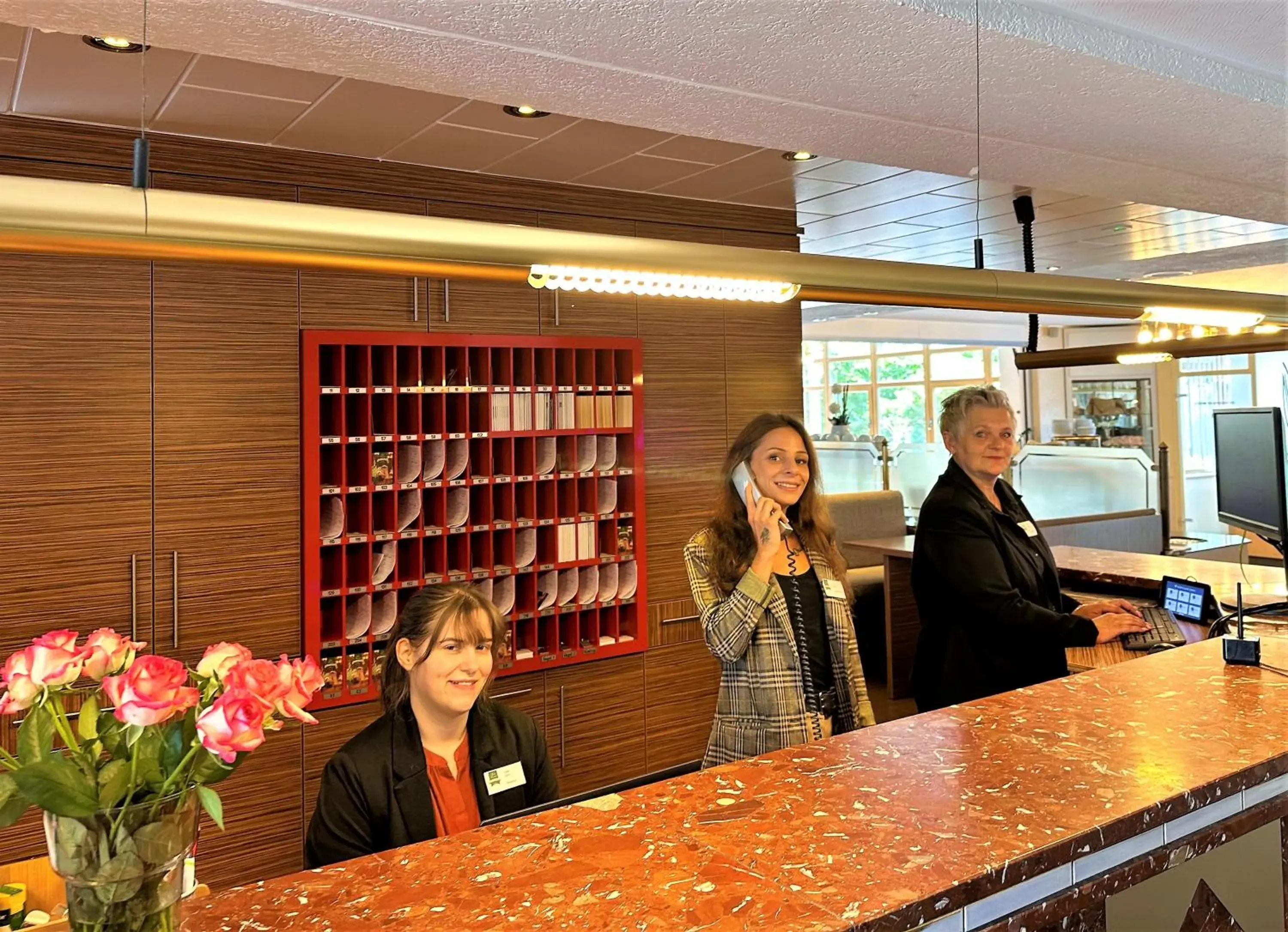 Lobby or reception, Lobby/Reception in Sport- und Tagungshotel De Poort