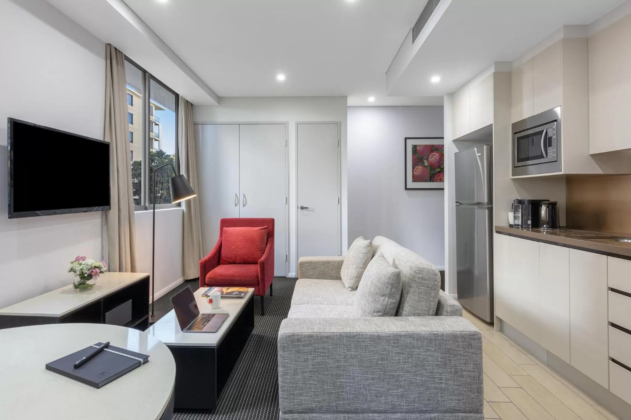 Living room in Meriton Suites North Ryde