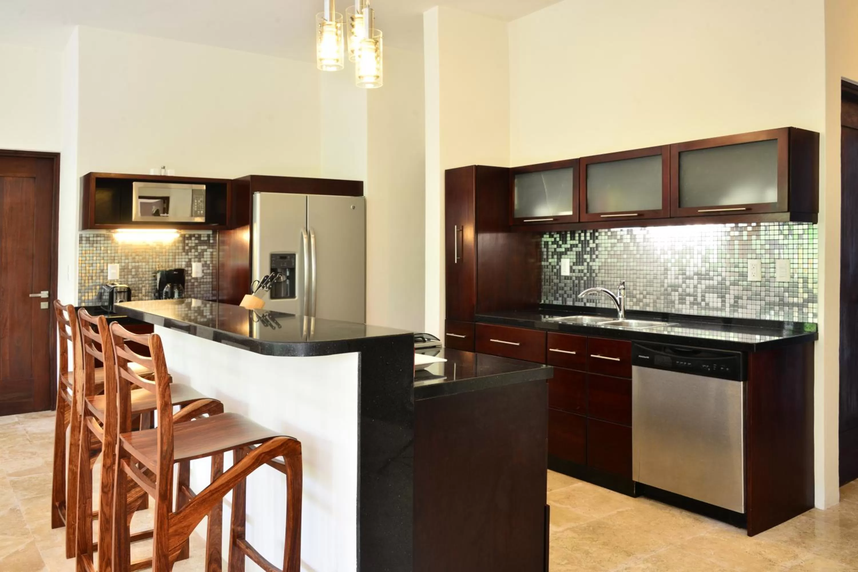 Kitchen or kitchenette in Intima Resort Tulum Adults Only (Clothing Optional)