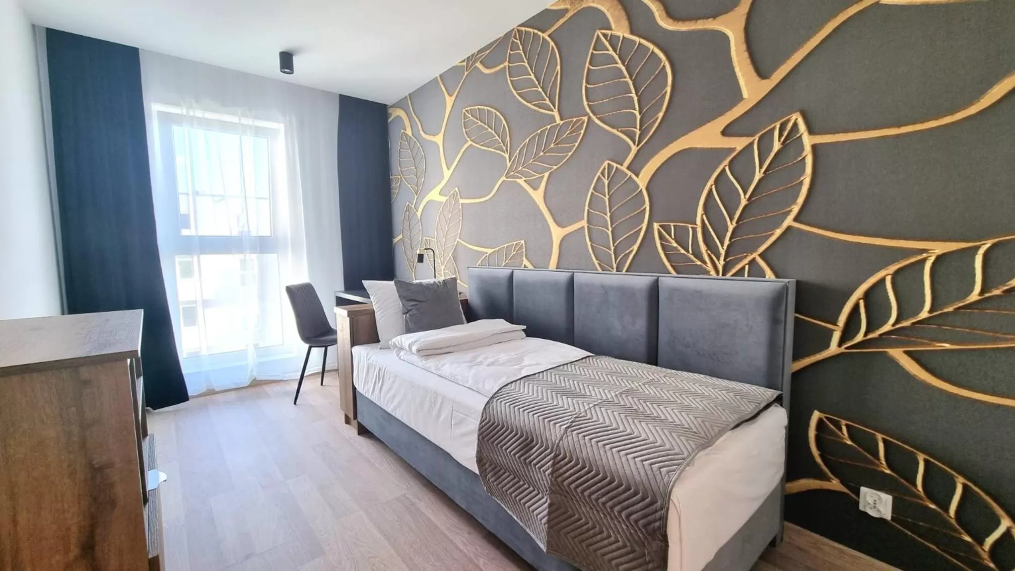 Bed in NOOK NOOK Apartments Bytkowska 103