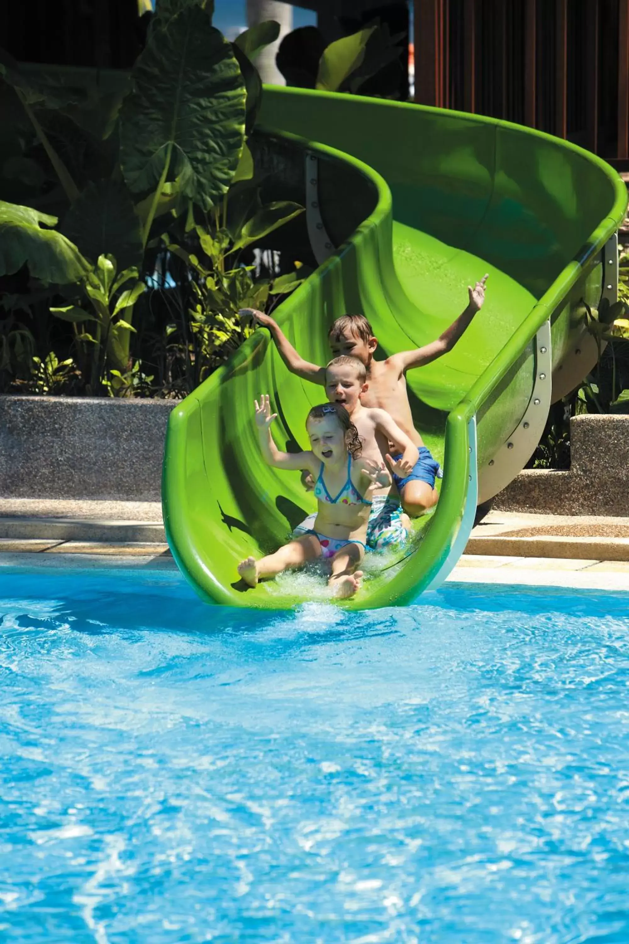 Swimming pool, Water Park in Shangri-La Rasa Ria, Kota Kinabalu