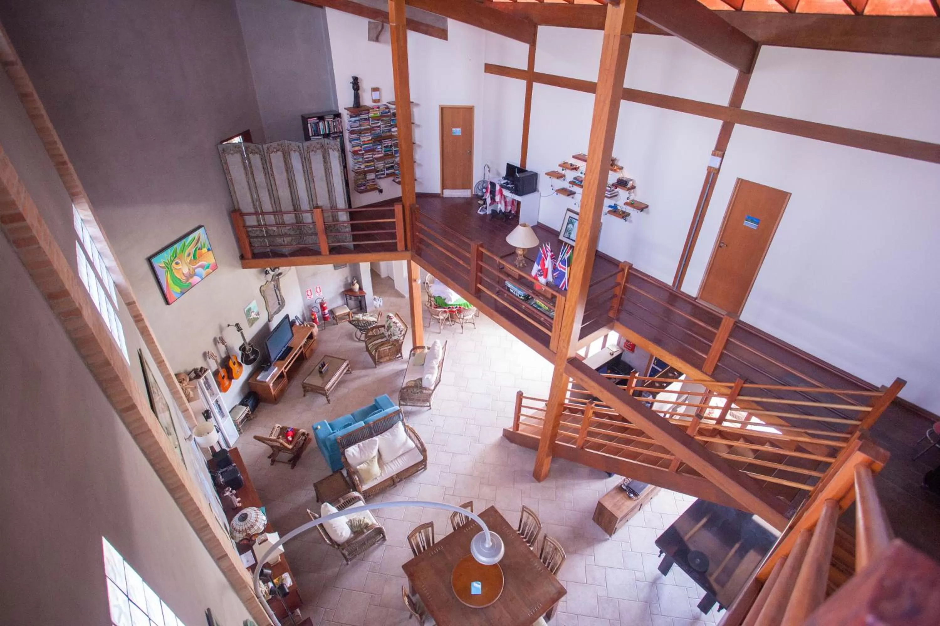 Living room in Ubatuba Ecologic Pousada