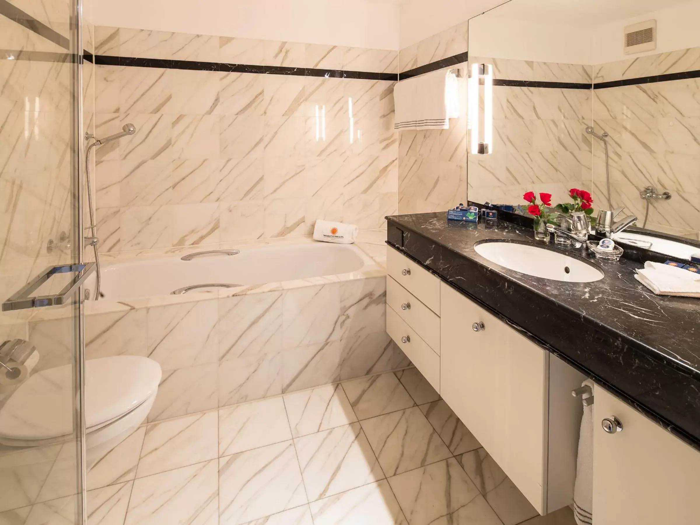 Bathroom in Villa Sassa Hotel, Residence & Spa - Ticino Hotels Group