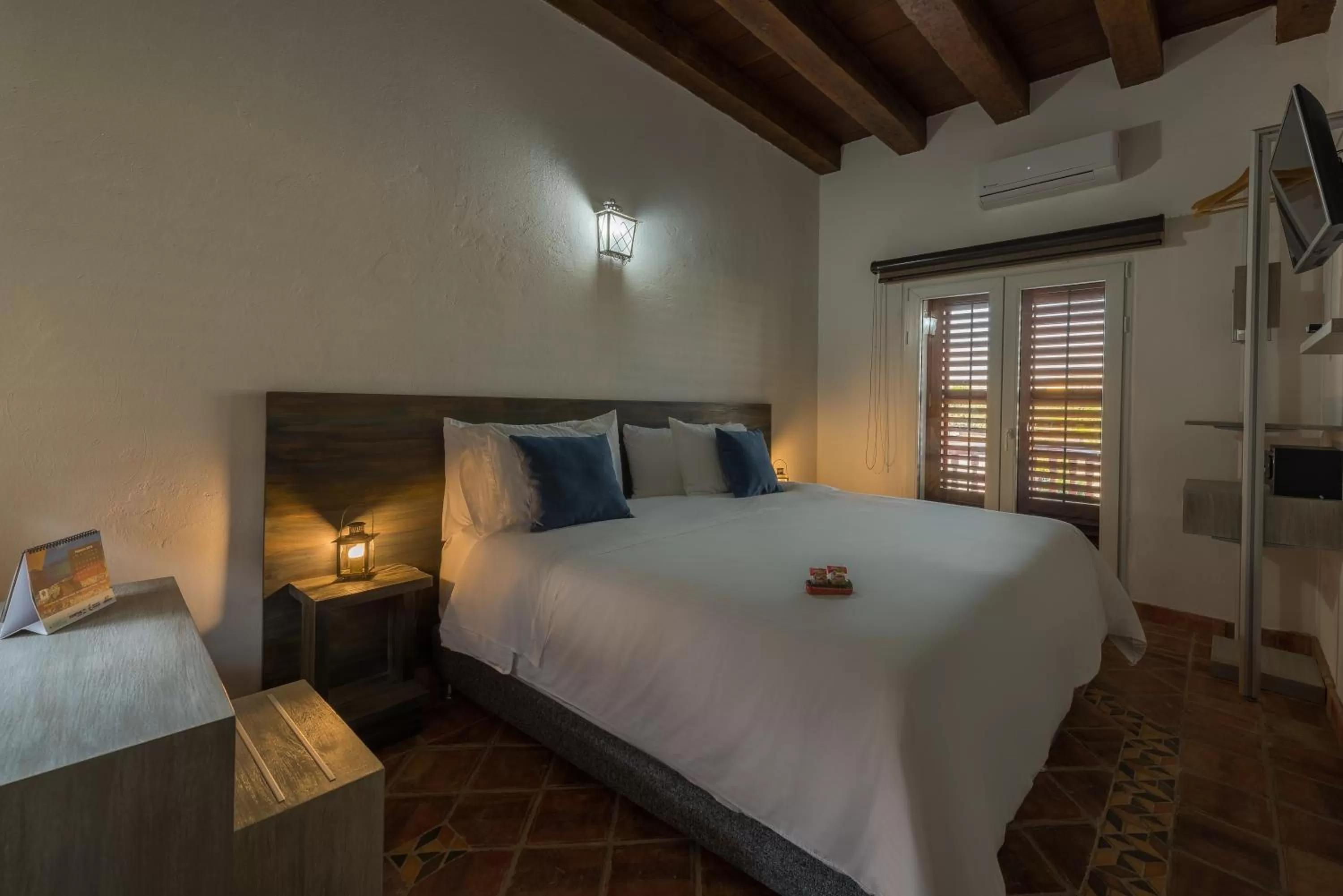 Decorative detail, Bed in Getsemani Cartagena Hotel