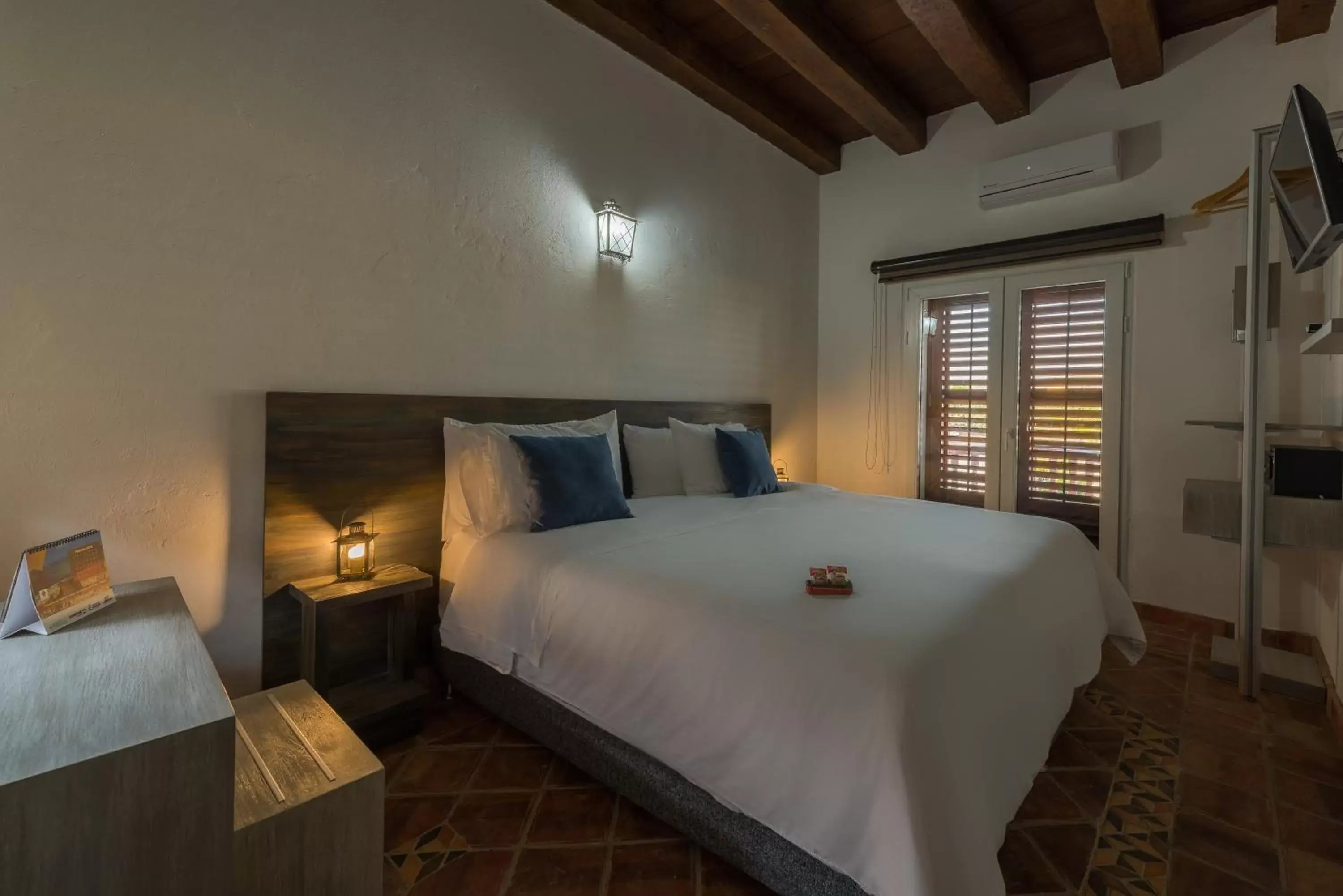 Decorative detail, Bed in Getsemani Cartagena Hotel