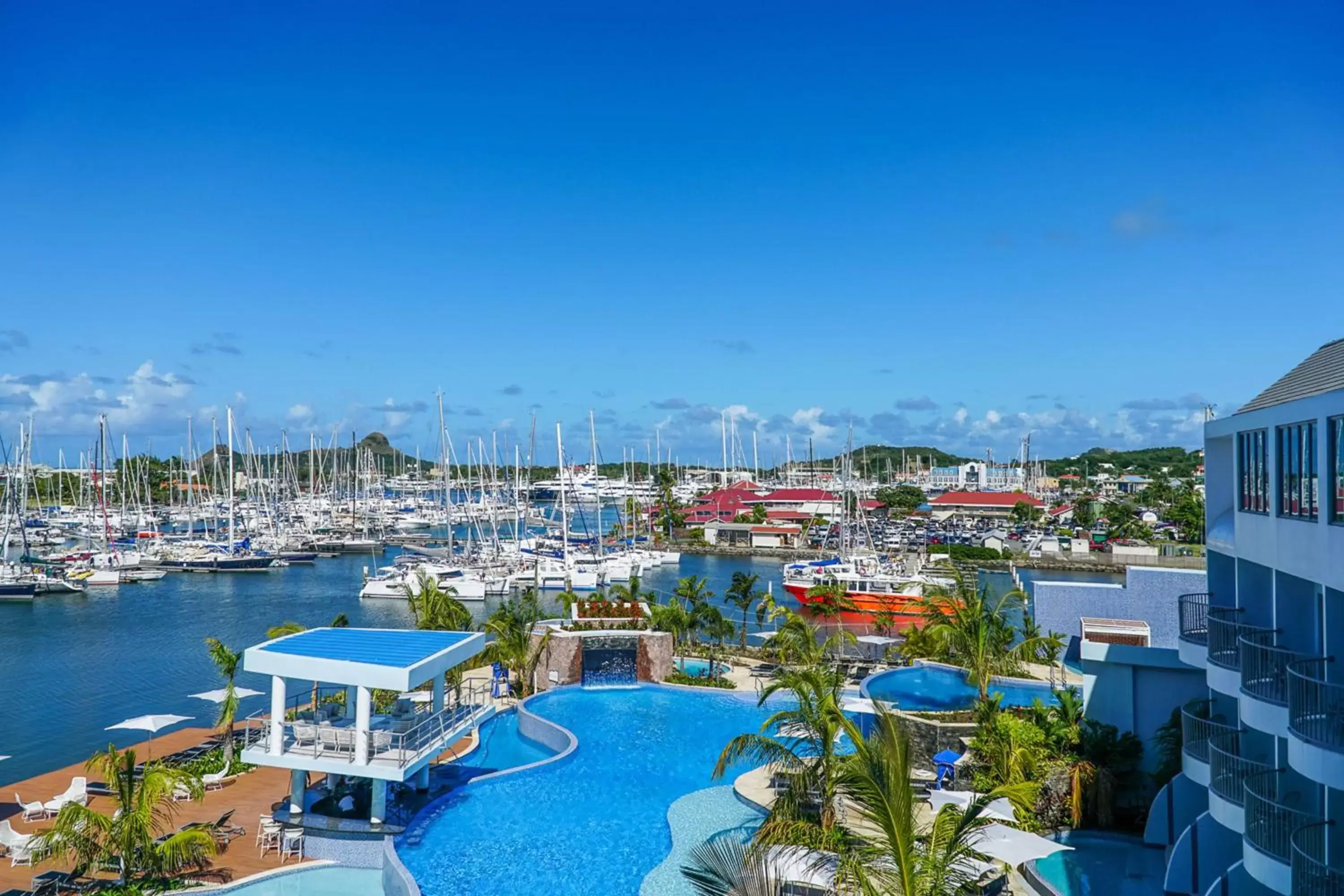 Sports, Pool View in Harbor Club St Lucia, Curio Collection by Hilton