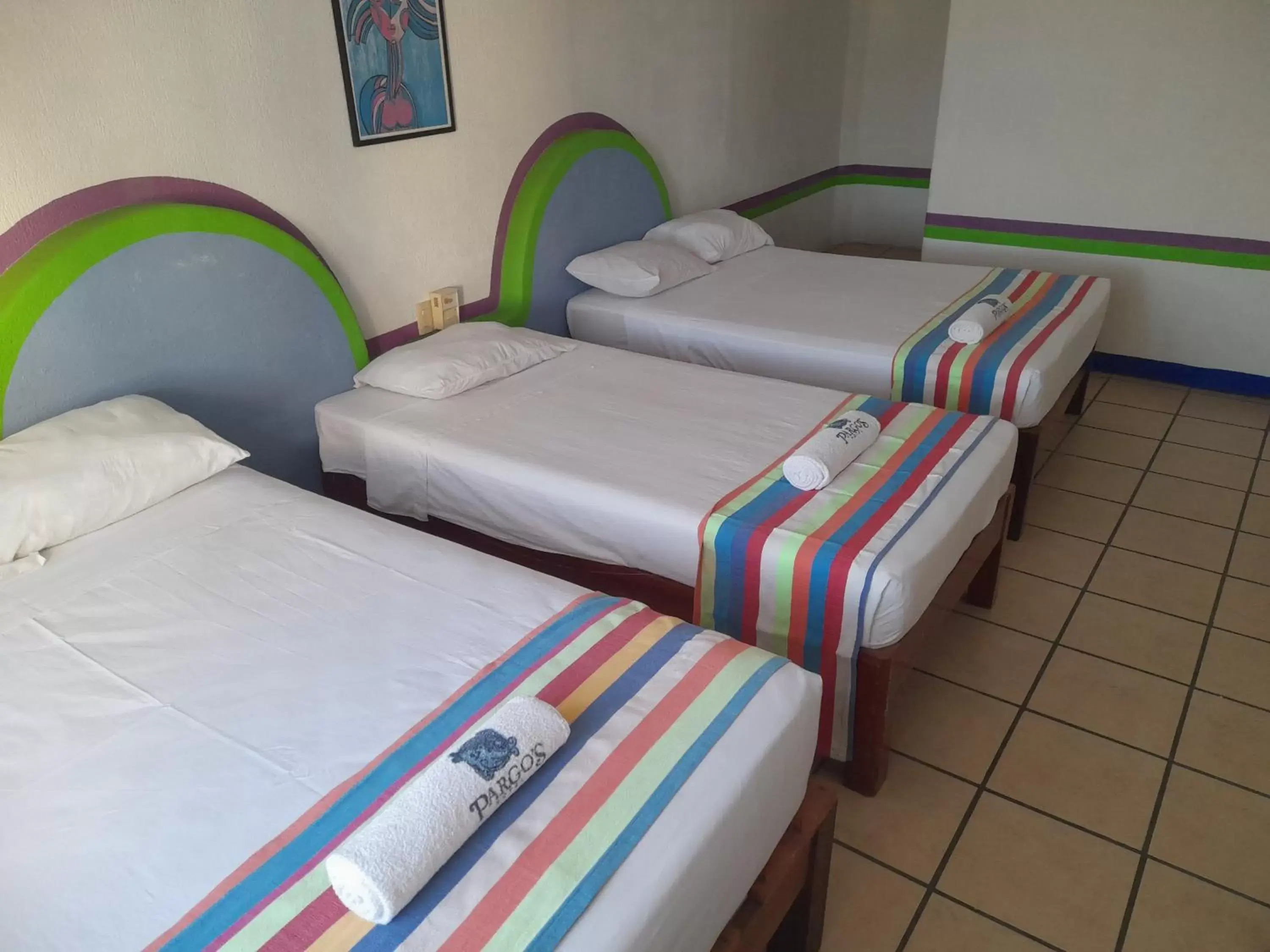 Bed in Pargos Hotel & Cowork