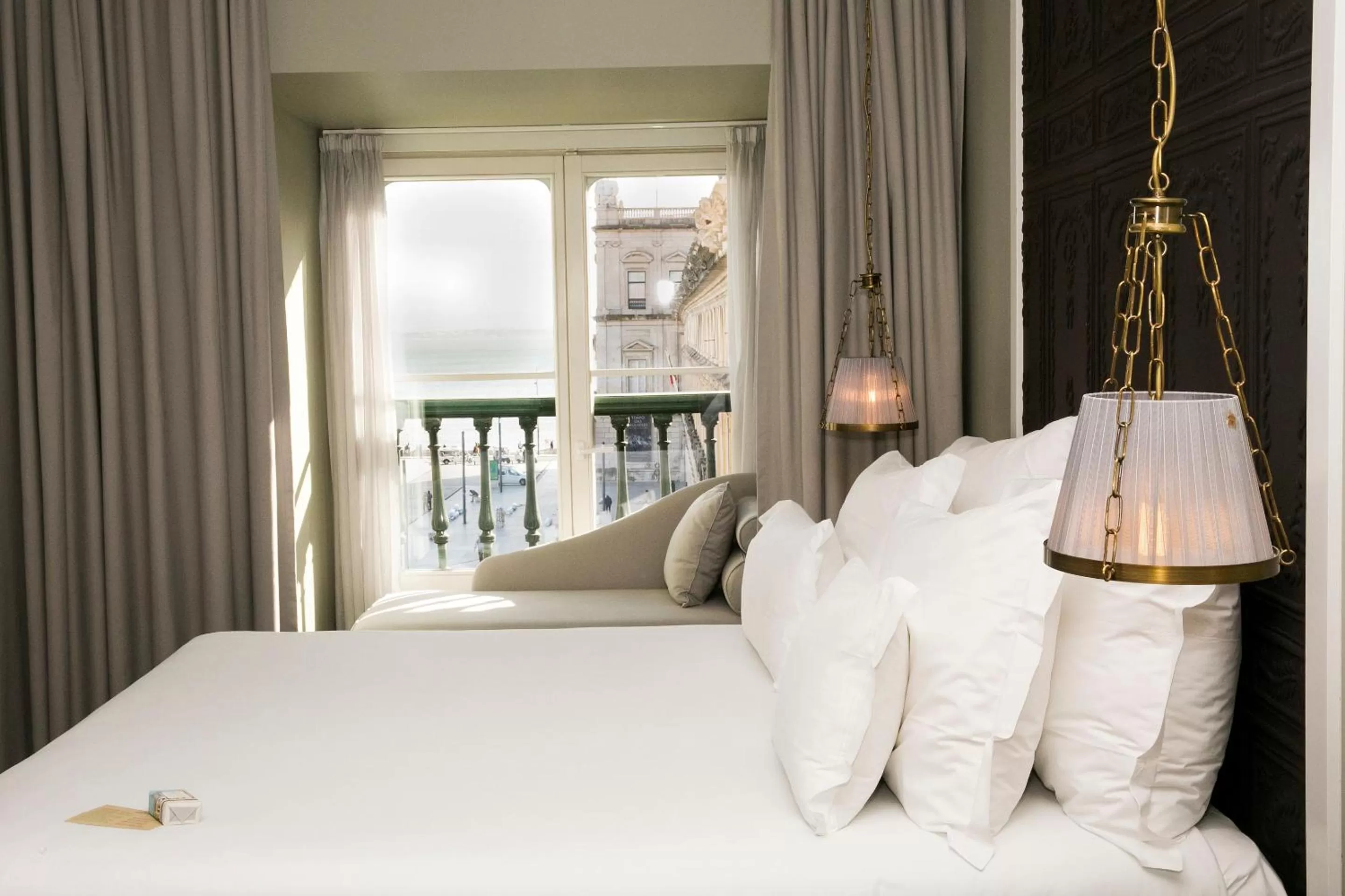 View (from property/room), Bed in Pousada de Lisboa - Small Luxury Hotels Of The World