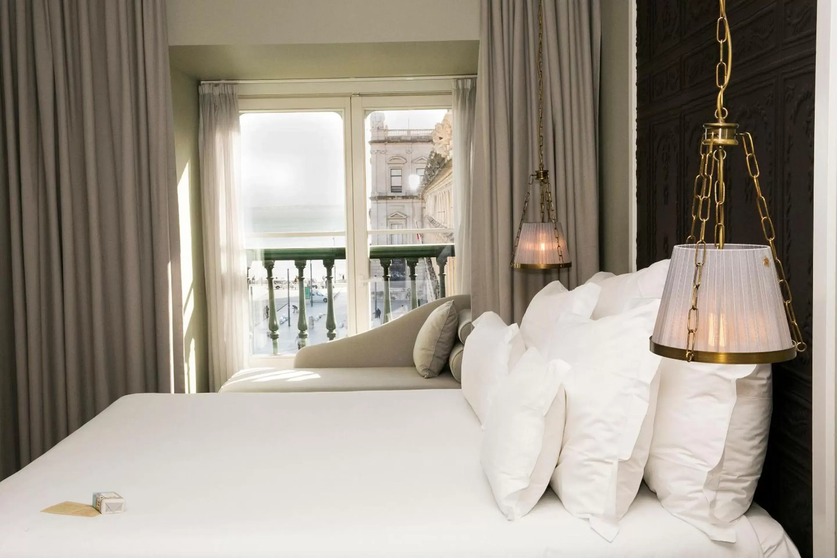 View (from property/room), Bed in Pousada de Lisboa - Small Luxury Hotels Of The World