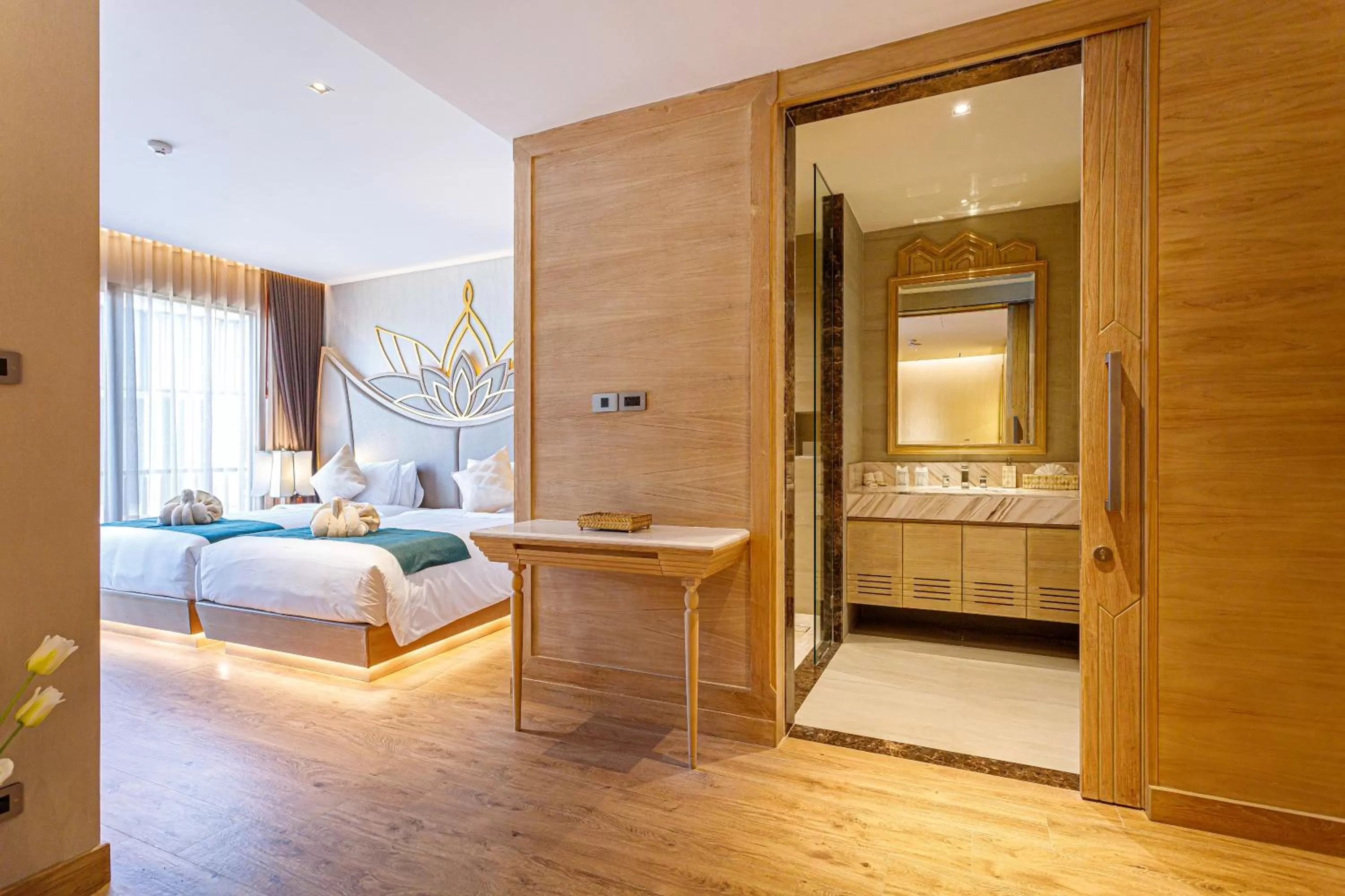 Bed in W1Bangkoknoi Hotel