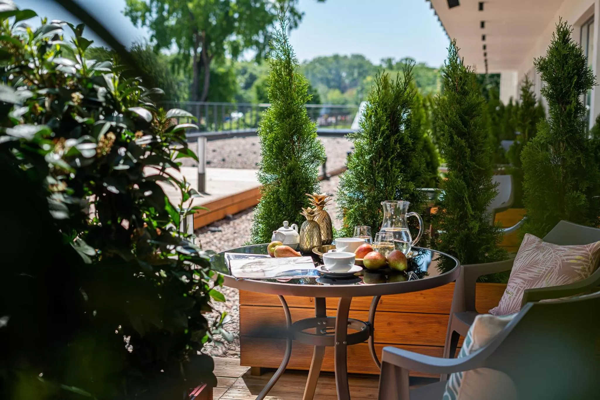 Patio in Hotel Zoo by Afrykarium Wroclaw