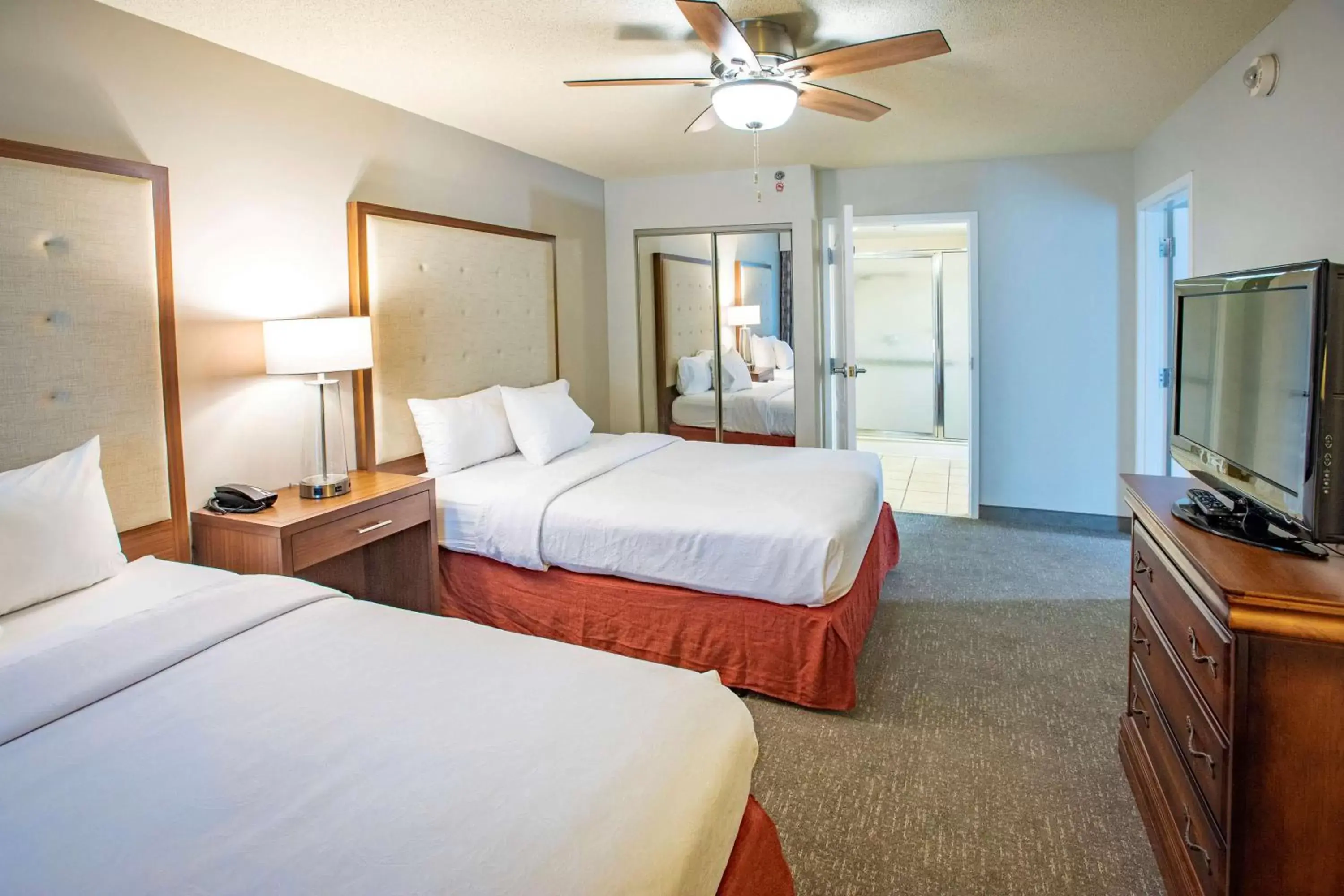 Bed in Homewood Suites by Hilton Pensacola Airport-Cordova Mall Area