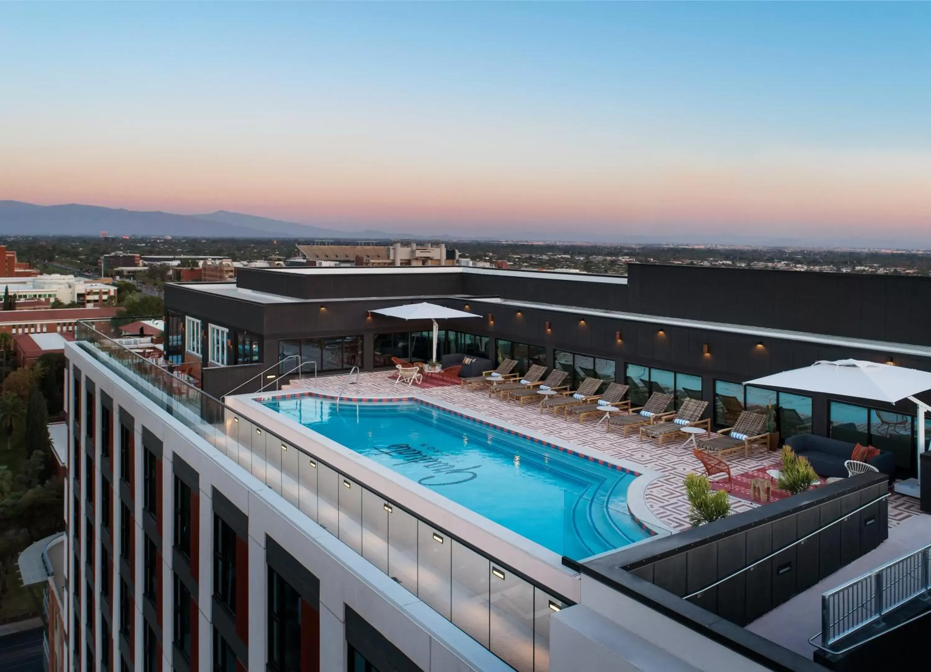 Balcony/Terrace, Pool View in Graduate Tucson