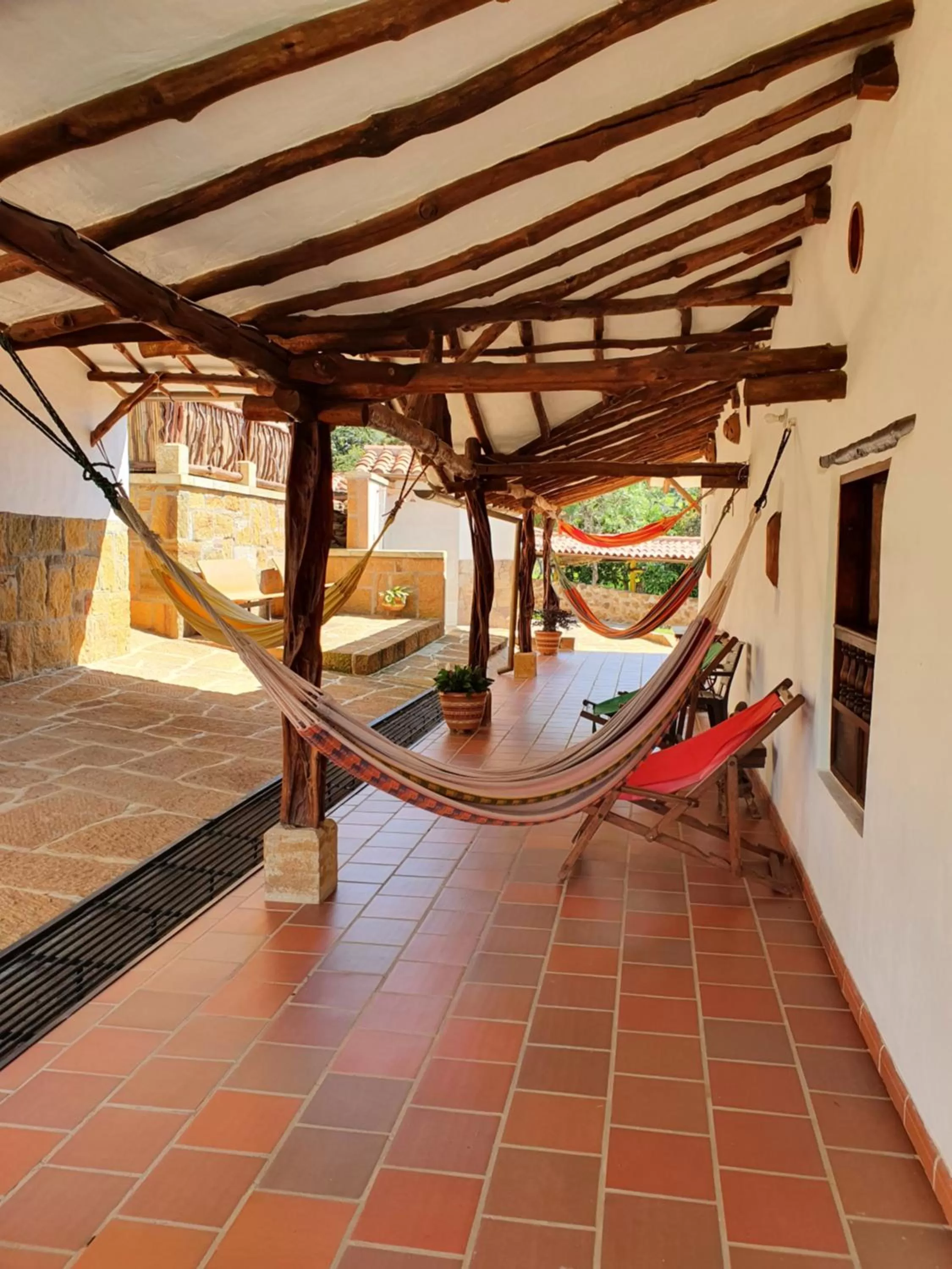 Patio in Hotel Campestre Ataraxia Barichara