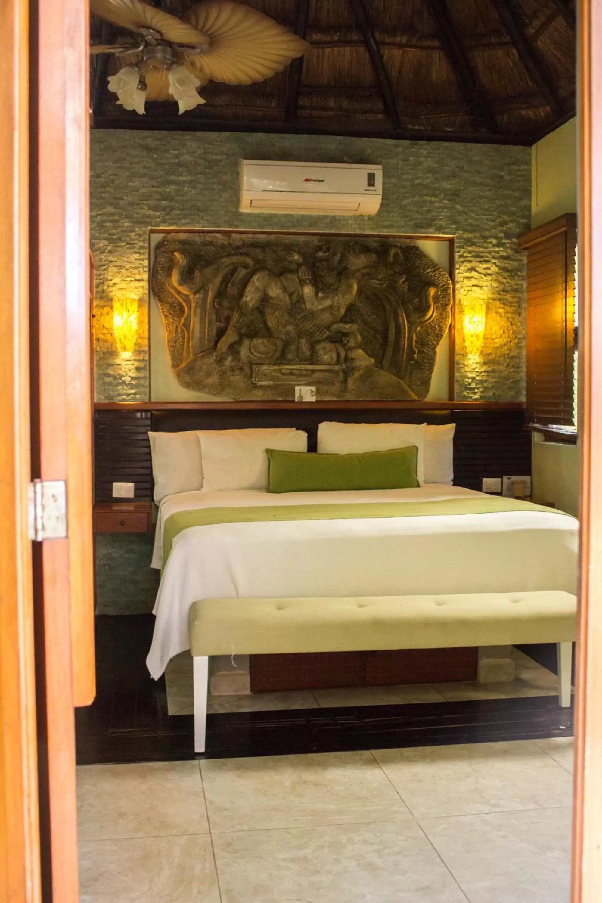 Bedroom, Bed in Cocos Cabañas Playa del Carmen Adults Only Bedroom, Bed in Cocos Cabañas Playa del Carmen Adults Only