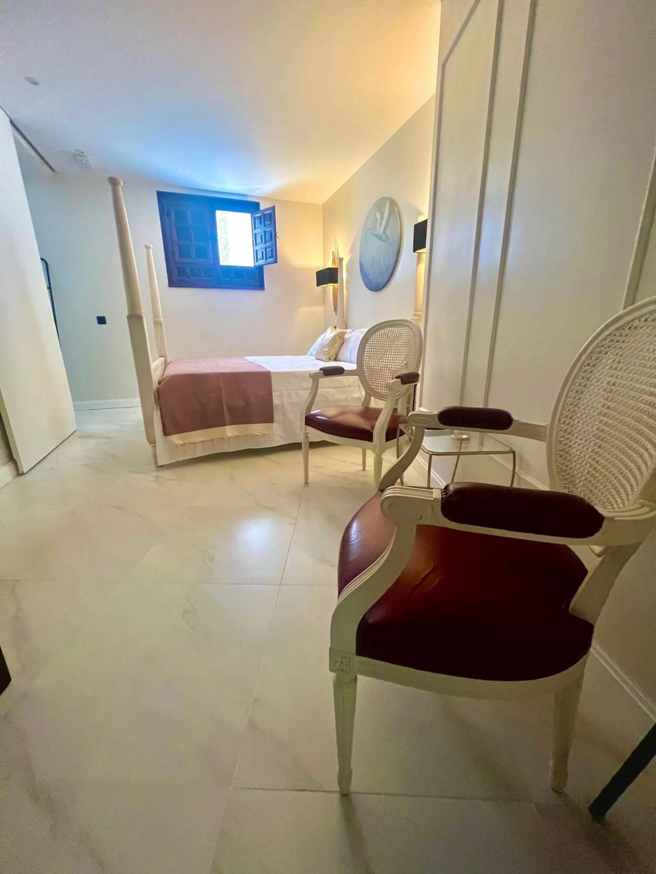 Bed, Seating Area in Tomé, casa de huéspedes