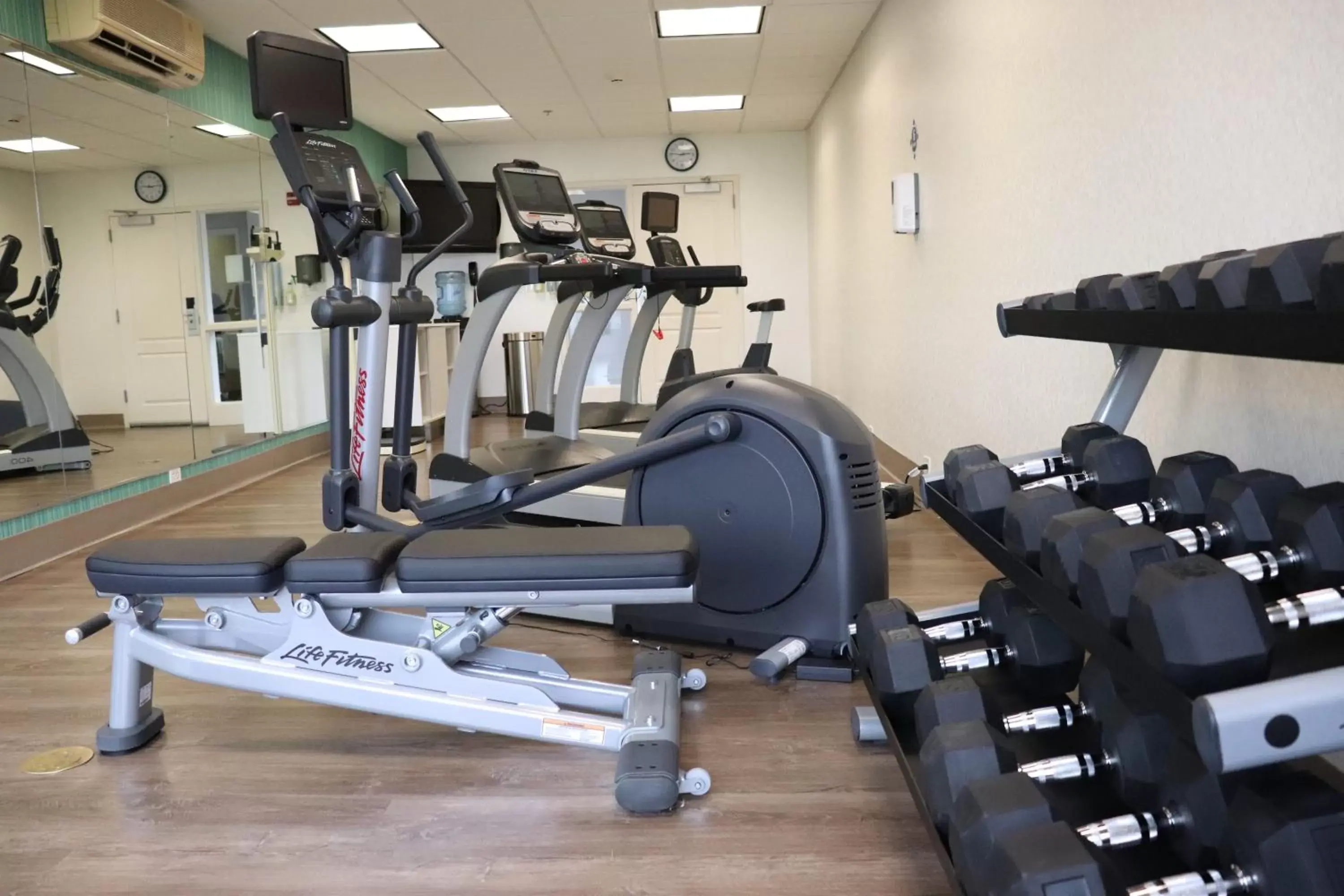 Fitness centre/facilities in Holiday Inn Express Hotel & Suites Crawfordsville, an IHG Hotel