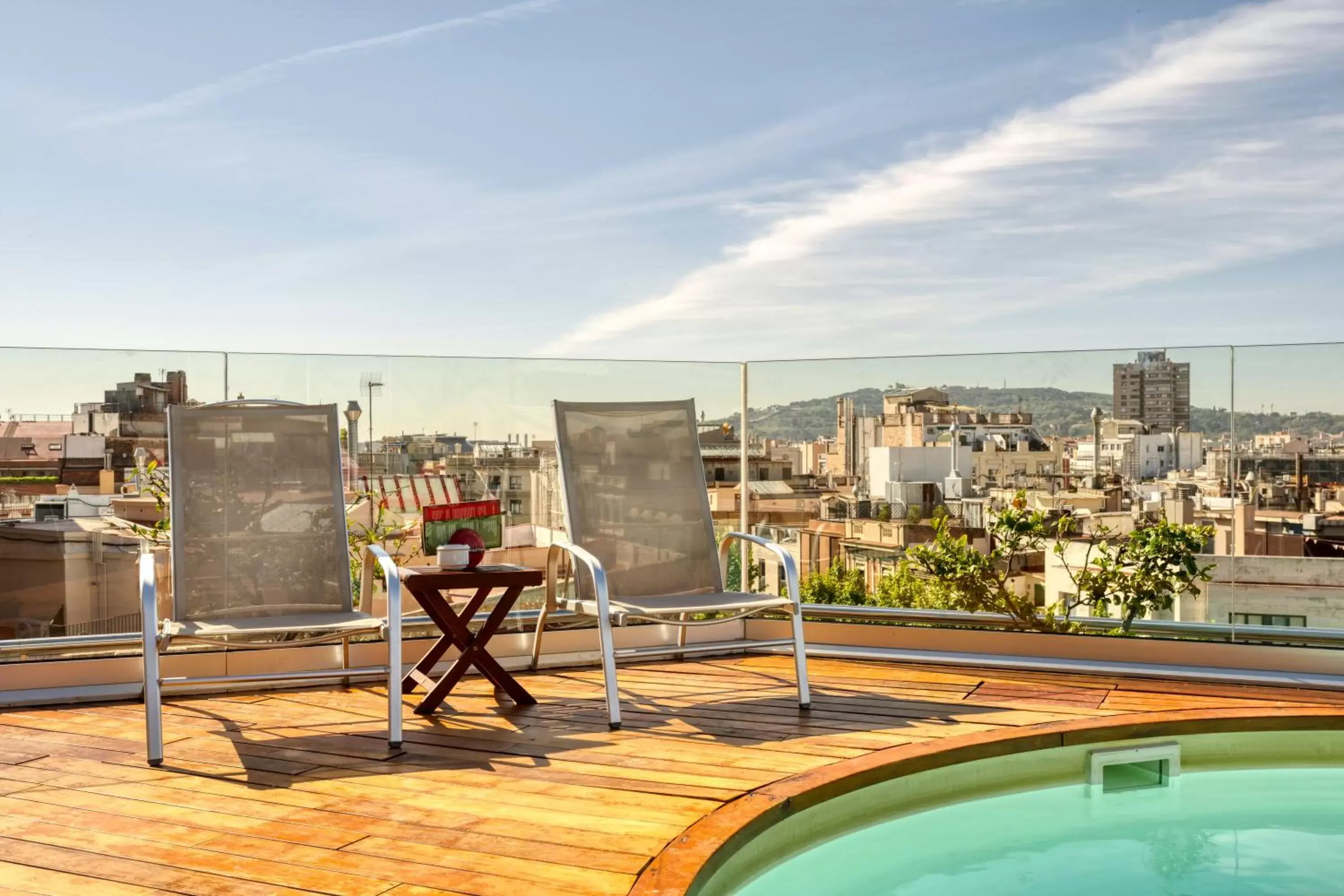 Balcony/Terrace in Hotel America Barcelona