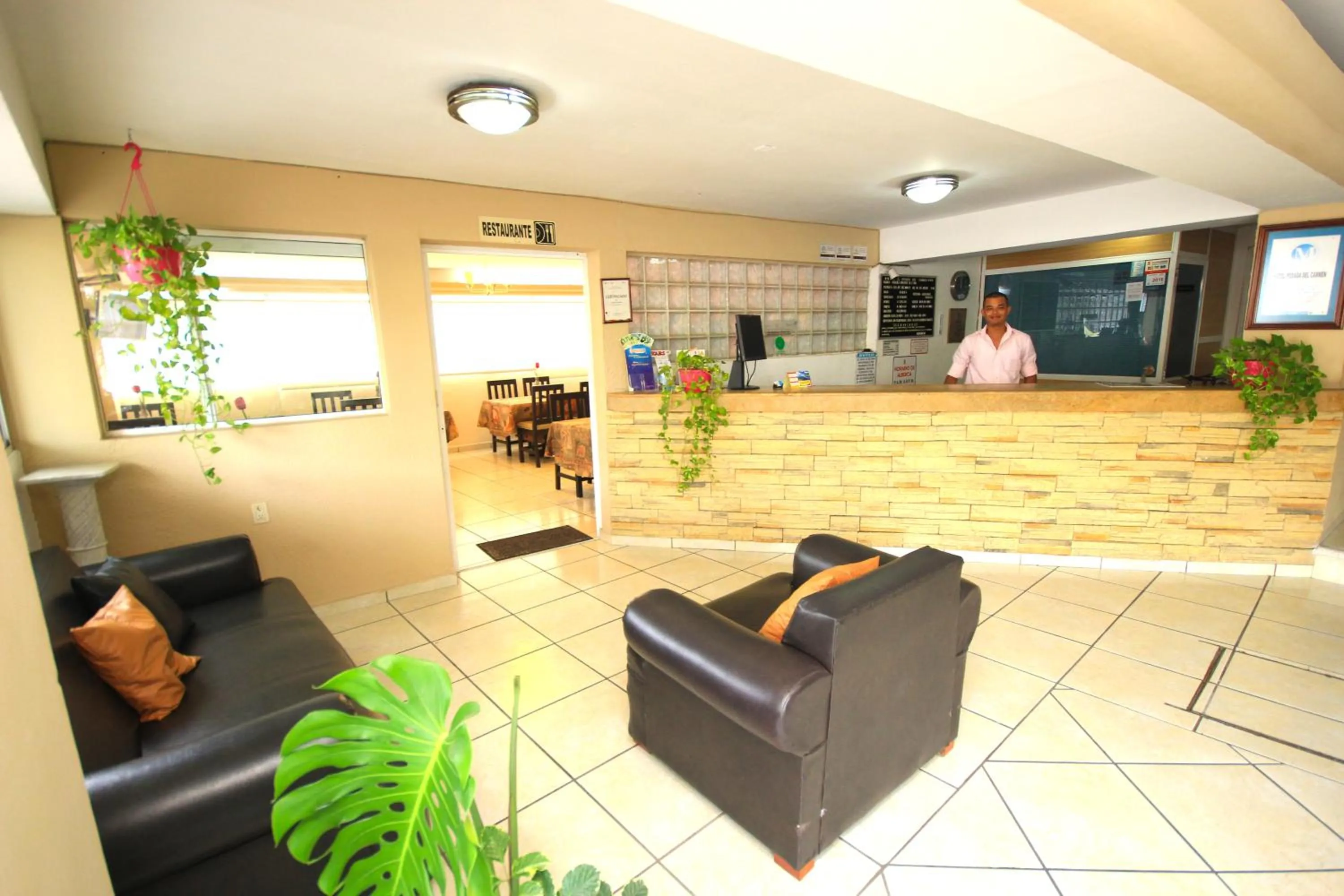 Lobby or reception in Hotel Posada del Carmen