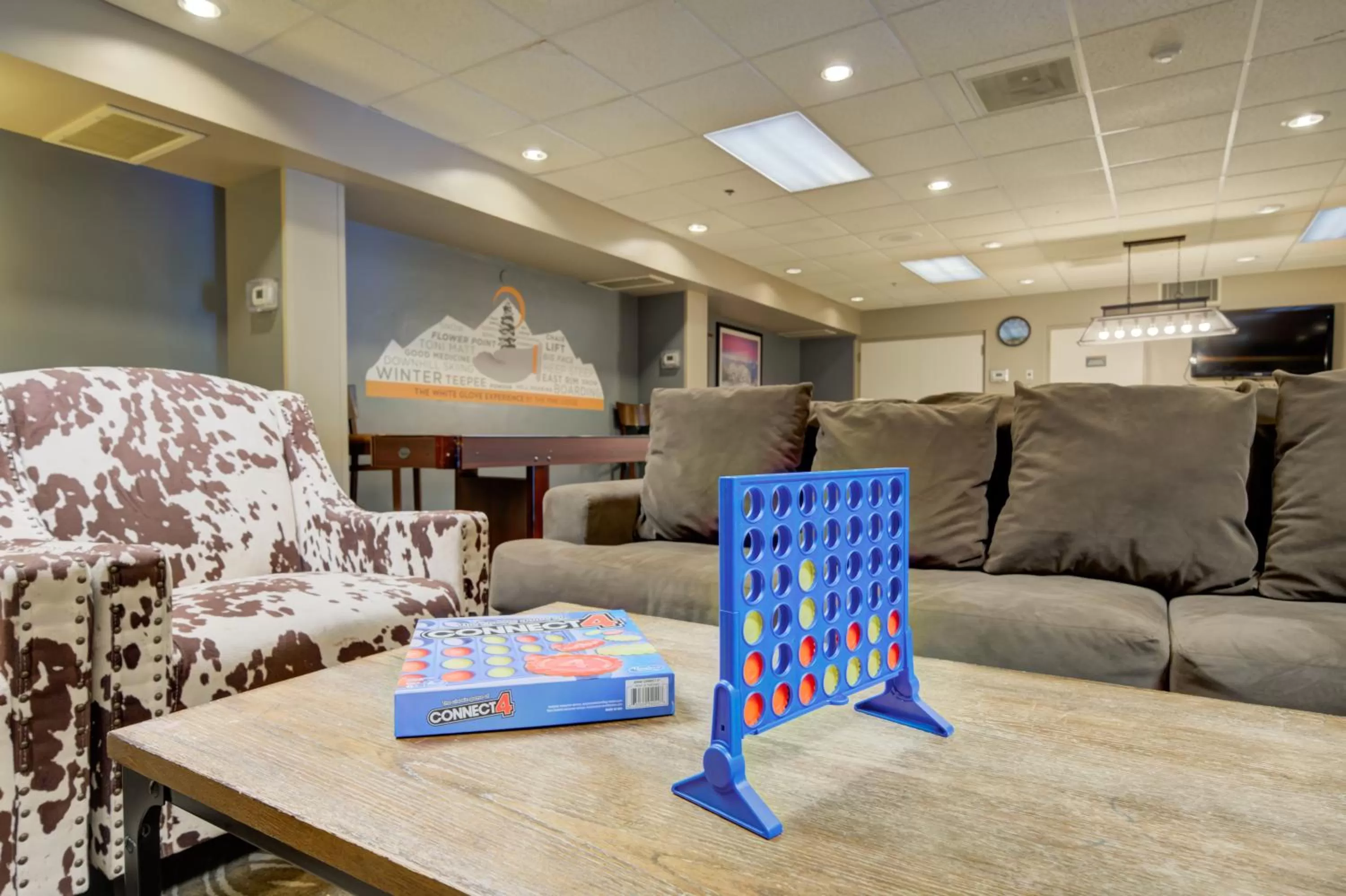 Game Room in Whitefish Riverfront Hotel