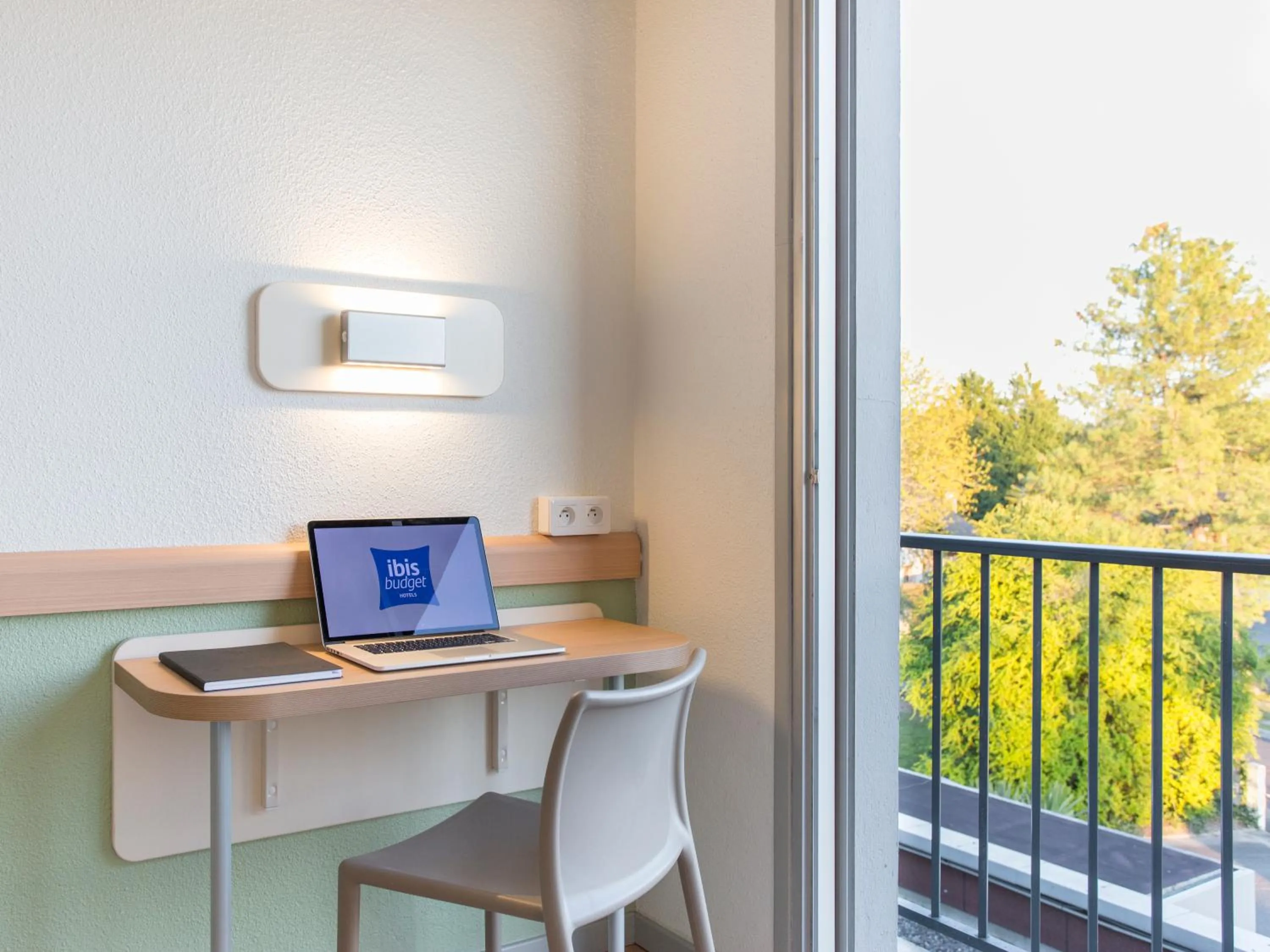 View (from property/room) in ibis budget Pau Lescar