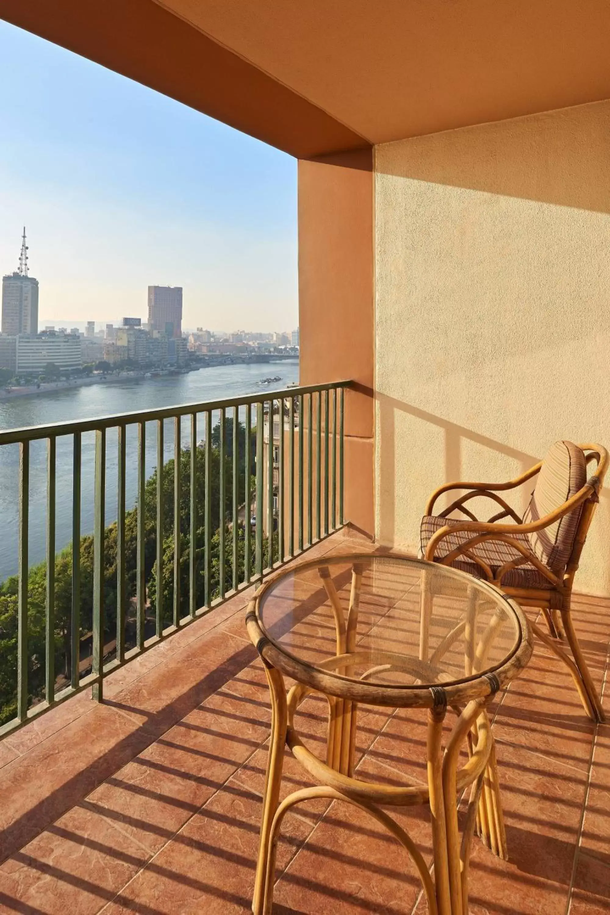 Bedroom, Balcony/Terrace in Cairo Marriott Hotel & Omar Khayyam Casino