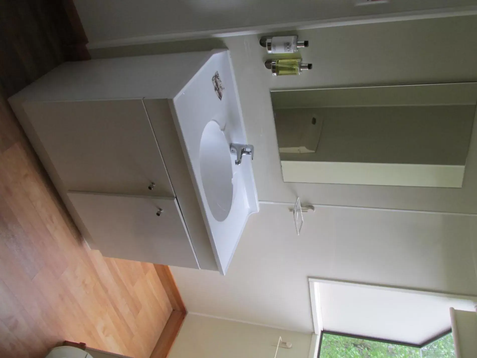 Kitchen or kitchenette, Bathroom in Airport Gateway Motor Lodge