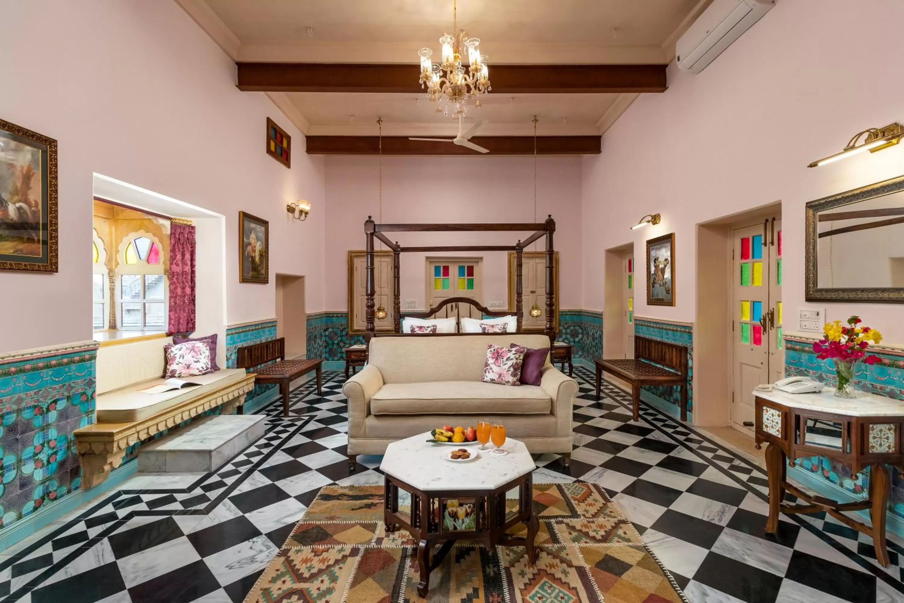 Decorative detail in WelcomHeritage Mohangarh Fort