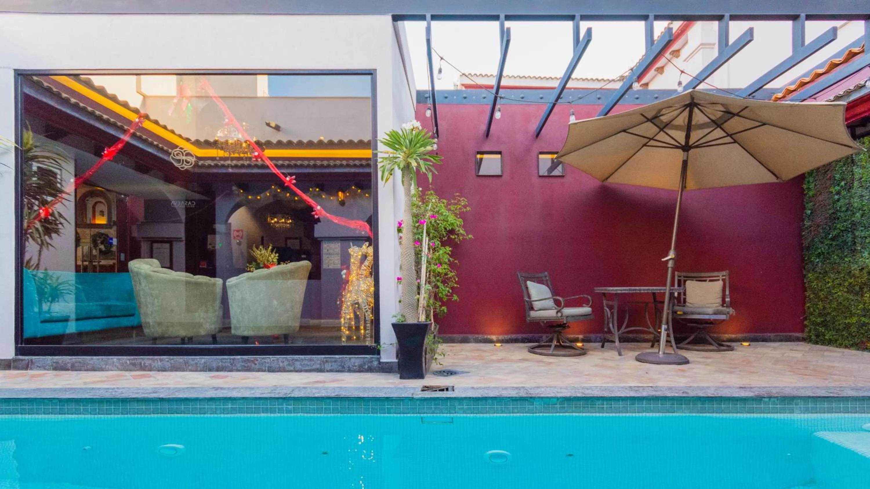 Pool view in Casa Eva Hotel Boutique & Spa