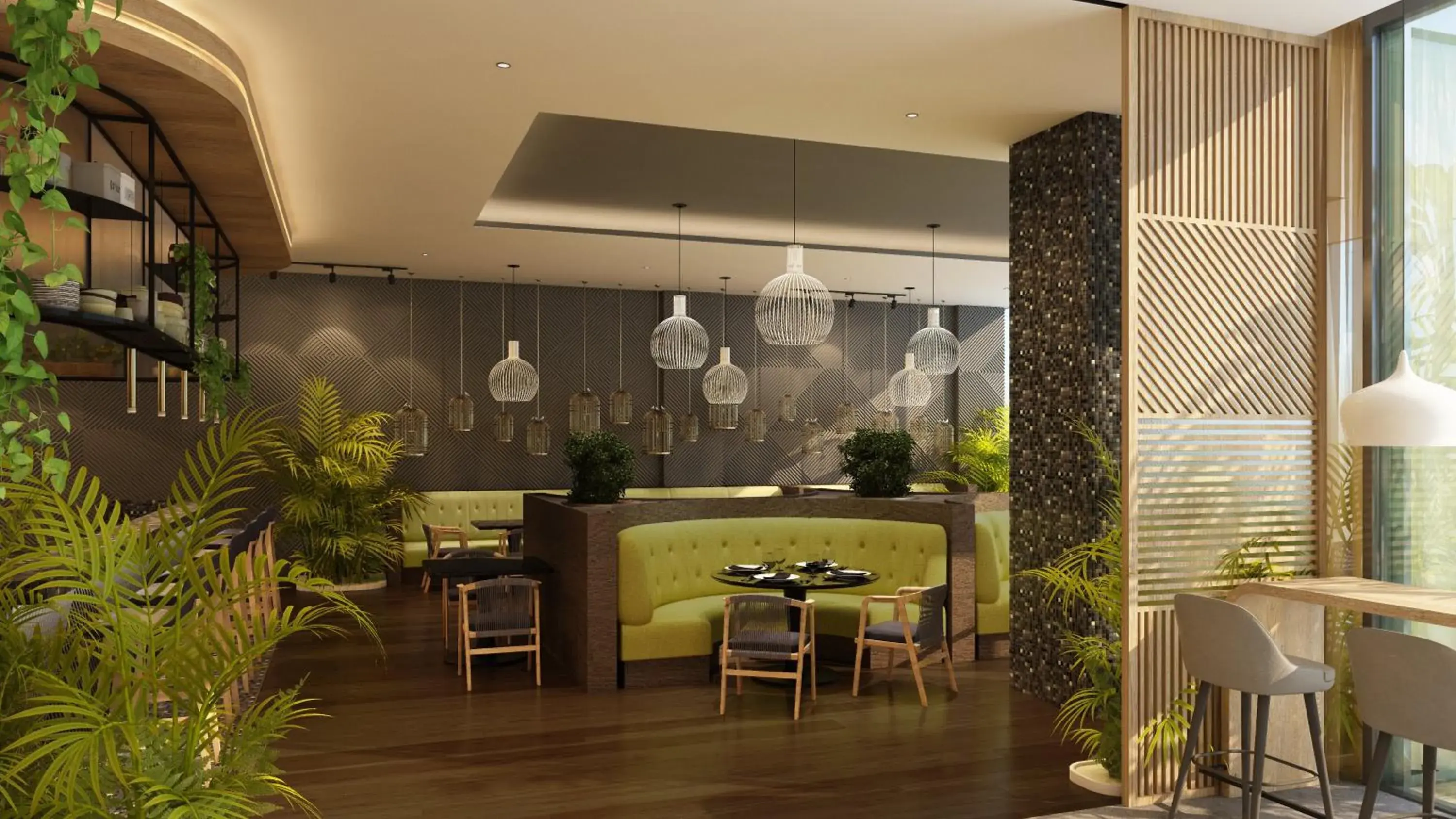 Lounge or bar, Restaurant/Places to Eat in Holiday Inn Dubai Business Bay, an IHG Hotel