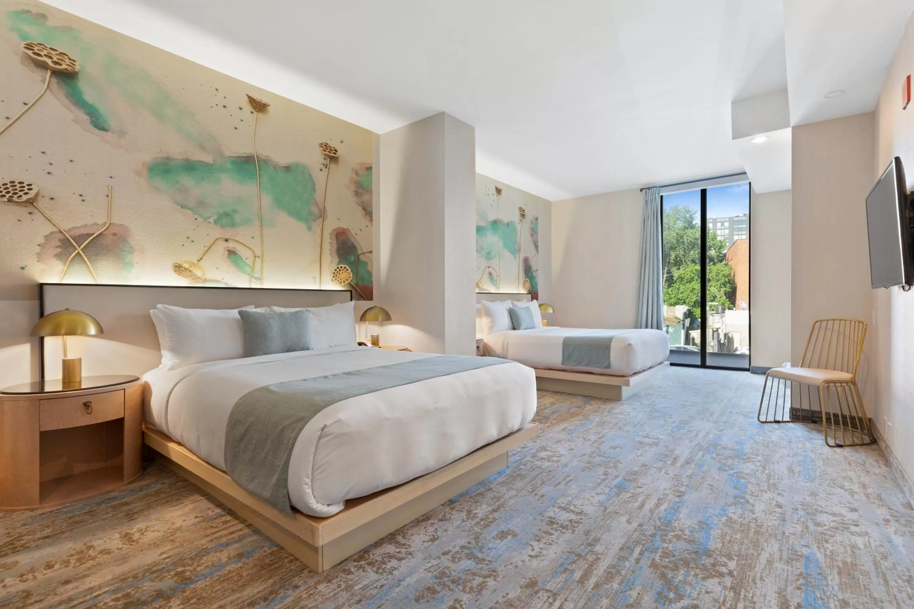 Bed in The Parc Hotel