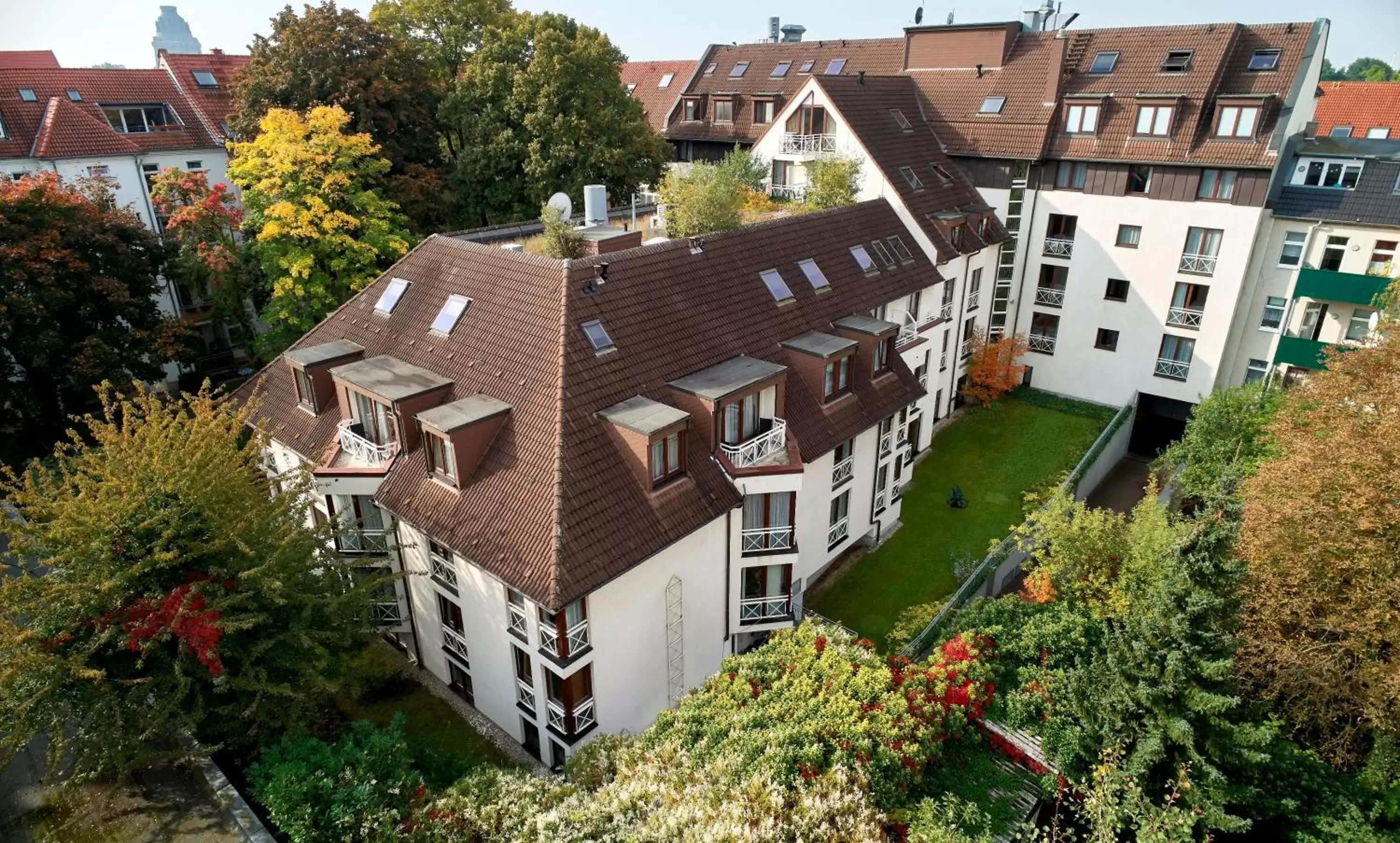 Bird's eye view, Bird's-eye View in Balance Hotel Leipzig Alte Messe