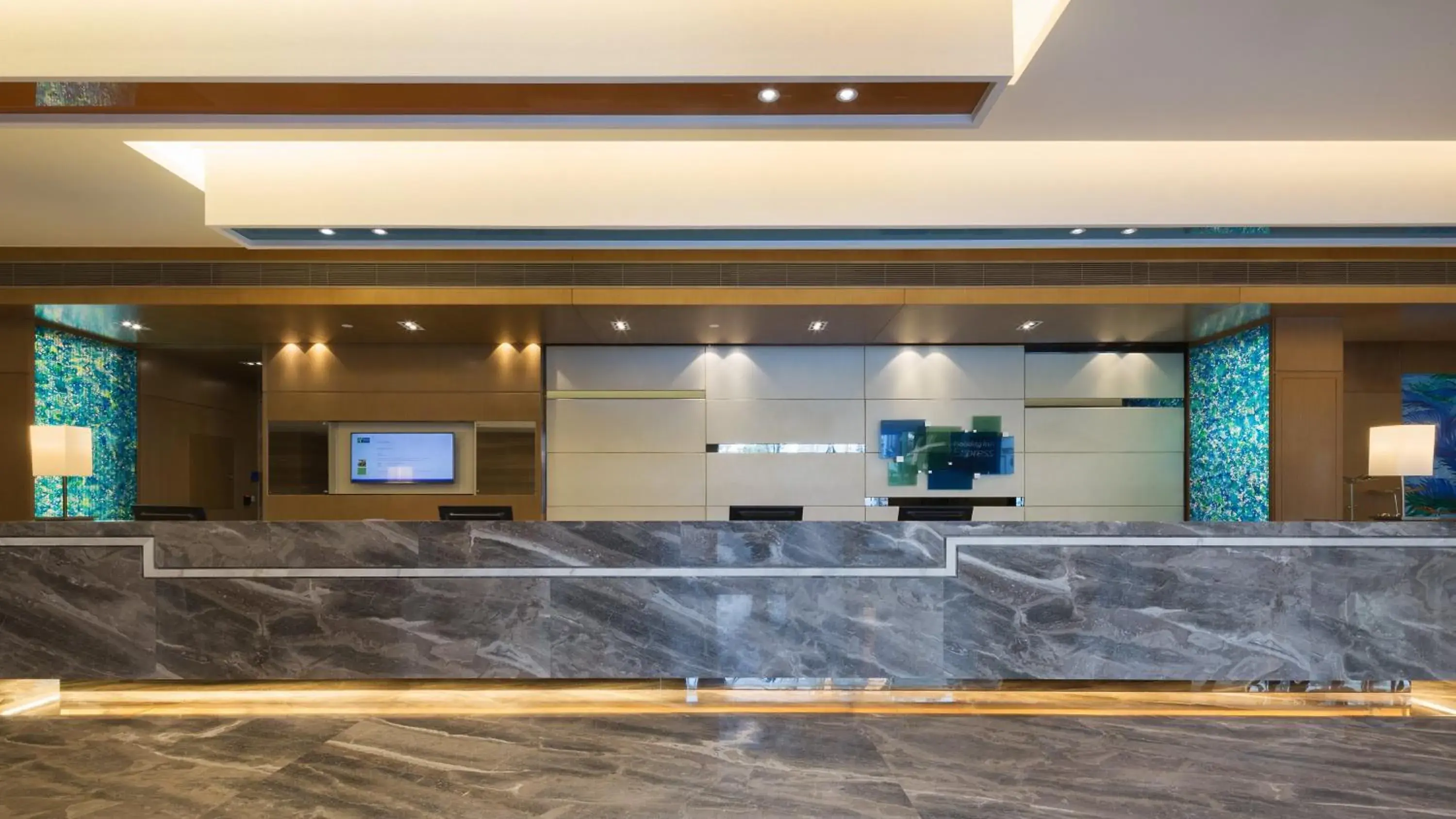 Property building, Lobby/Reception in Holiday Inn Express Shanghai New Jinqiao, an IHG Hotel