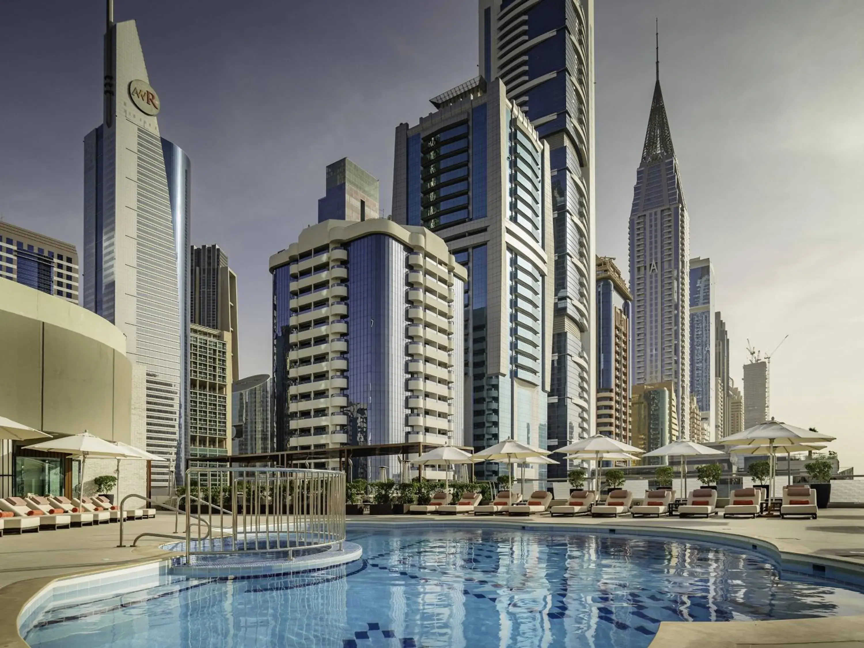 Swimming pool in Towers Rotana - Dubai Swimming pool in Towers Rotana - Dubai